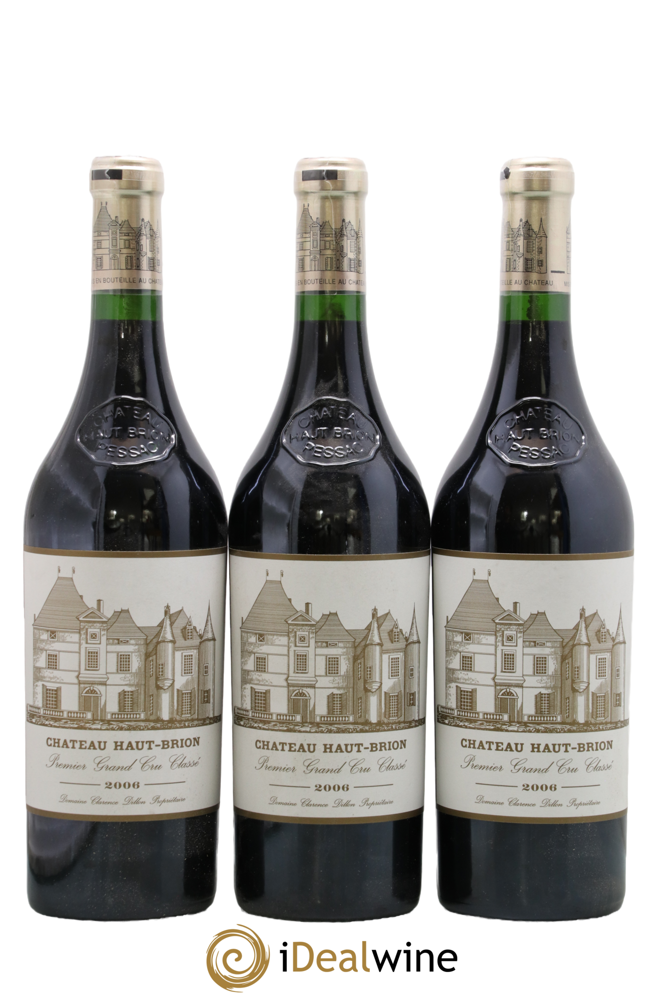 Château Haut Brion 1er Grand Cru Classé 2006 - Lot de 3 bouteilles - 0