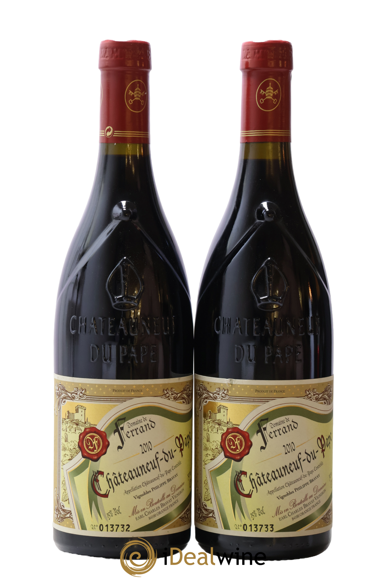 Châteauneuf-du-Pape Domaine de Ferrand 2010 - Lot of 2 bottles - 0