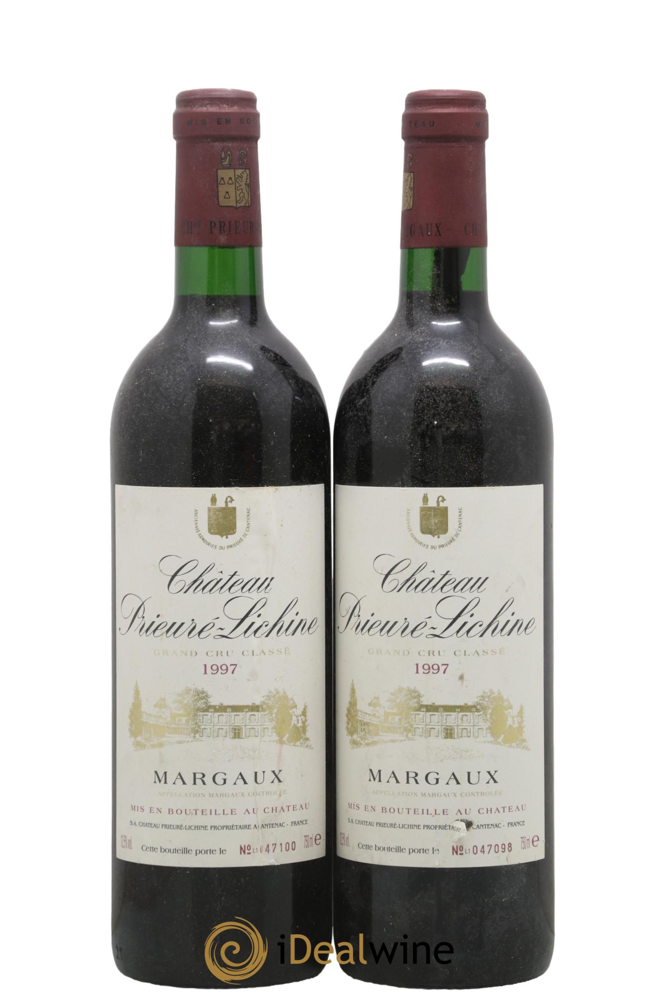 Château Prieuré Lichine 4ème Grand Cru Classé 1997 - Lot de 2 bouteilles - 0