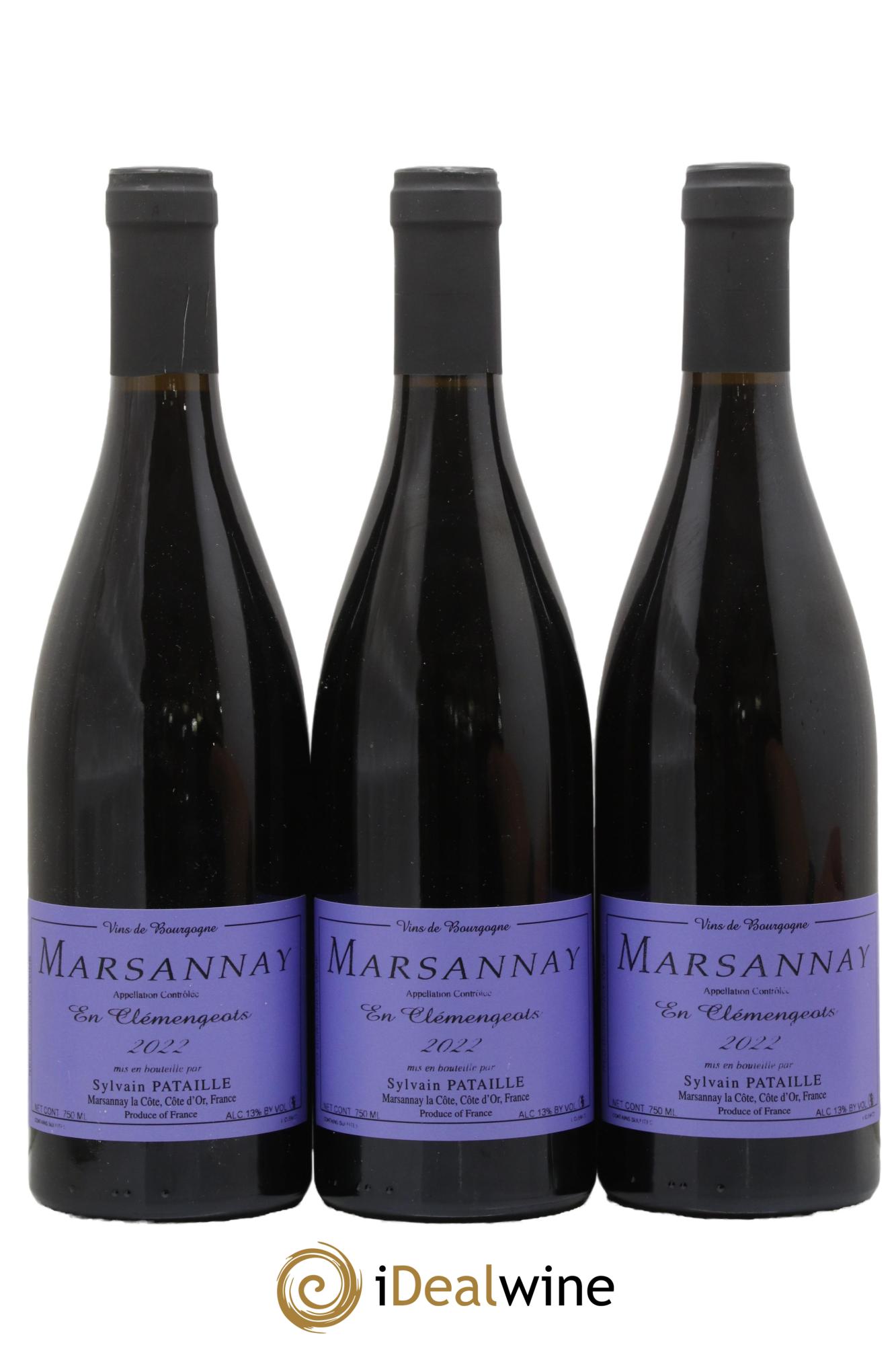 Marsannay En Clémengeots Sylvain Pataille (Domaine) 2022 - Lot de 3 bouteilles - 0