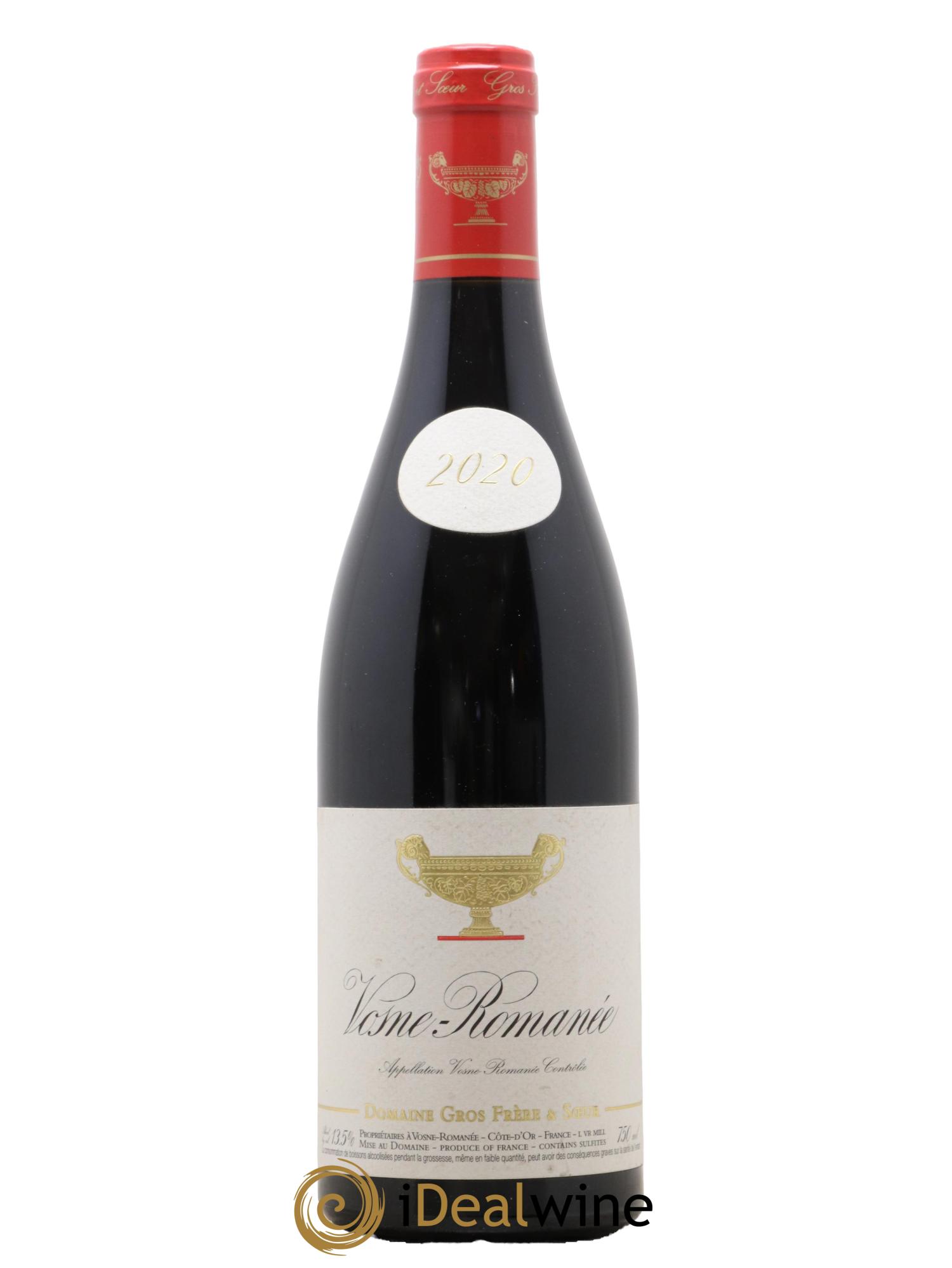 Vosne-Romanée Gros Frère & Soeur 2020 - Lot de 1 bouteille - 0