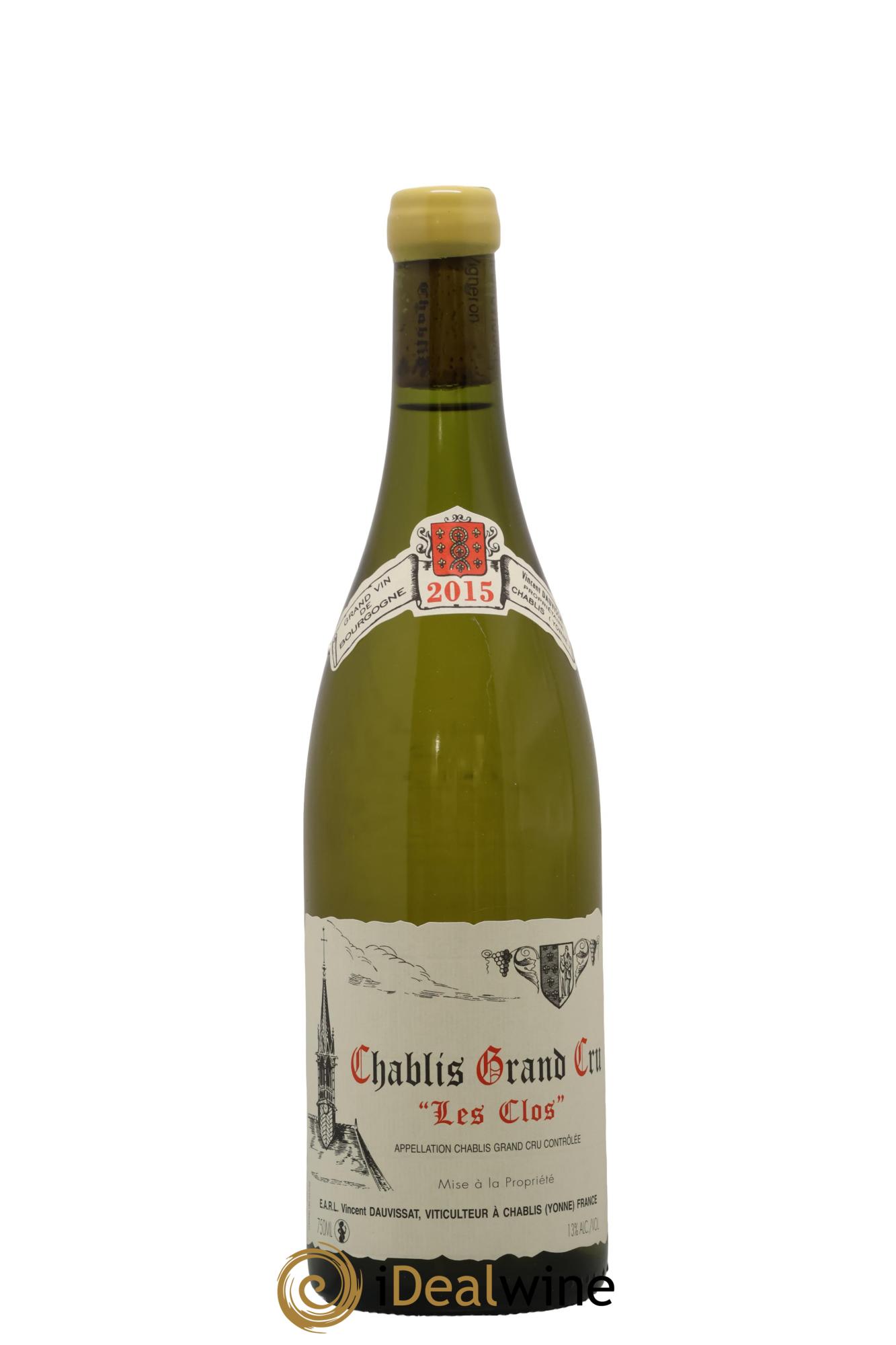 Chablis Grand Cru Les Clos Vincent Dauvissat (Domaine) 2015 - Posten von 1 Flasche - 0