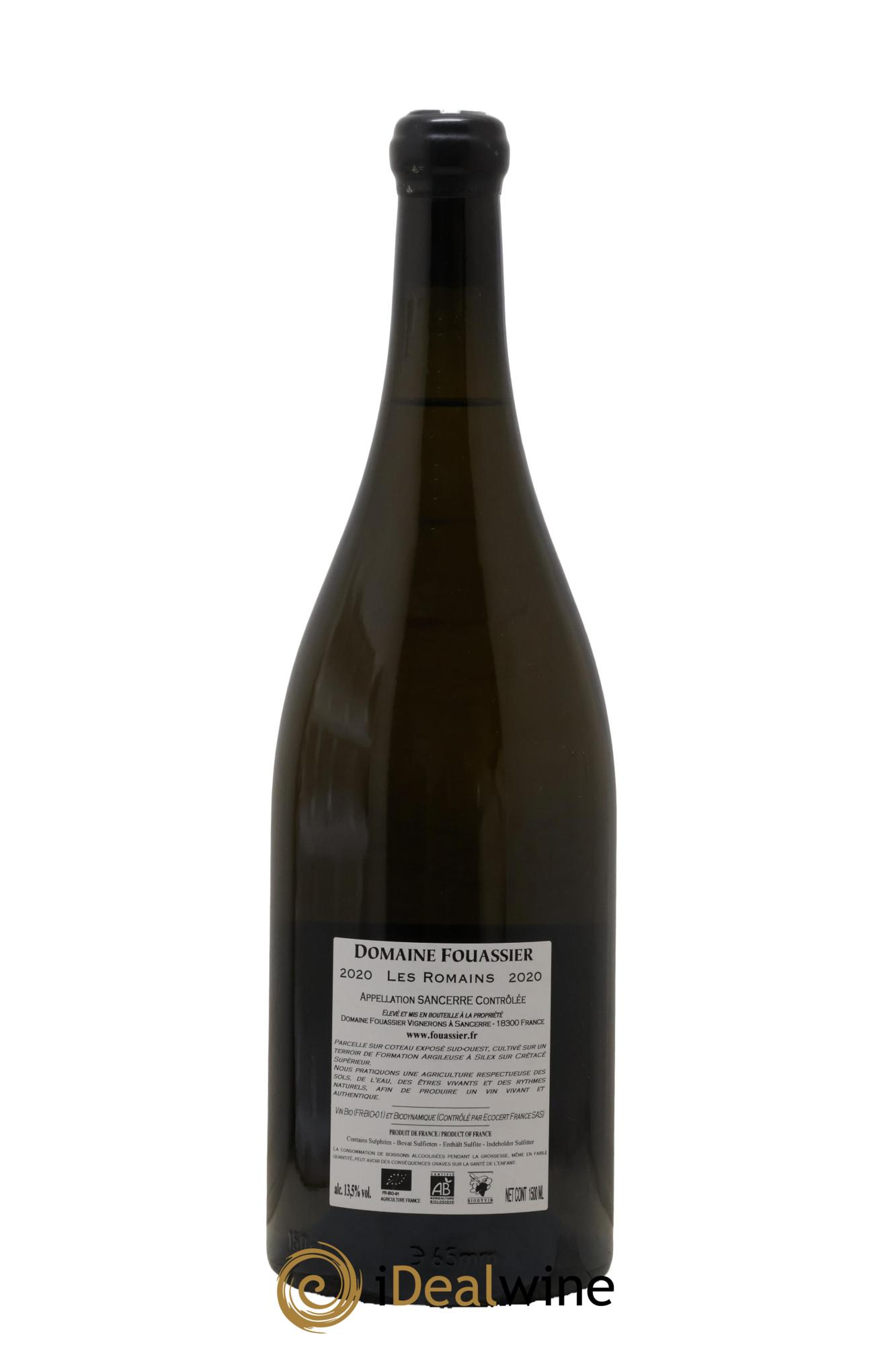 Sancerre Les Romains Fouassier (Domaine) 2020 - Lotto di 1 magnum - 1