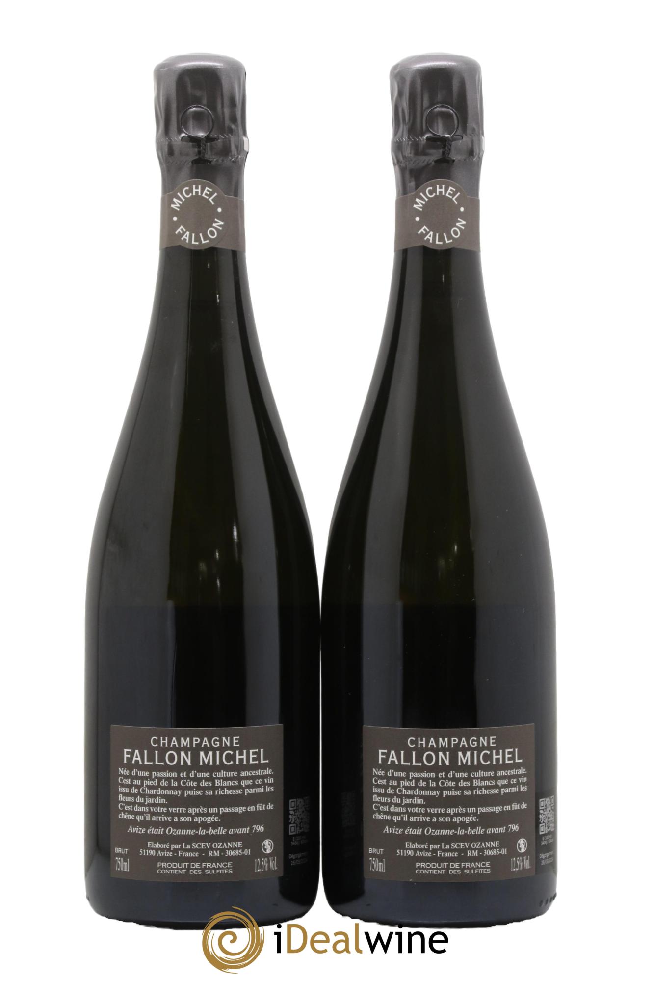 Blanc de Blancs Ozanne Grand Cru Brut Michel Fallon - Lot of 2 bottles - 1