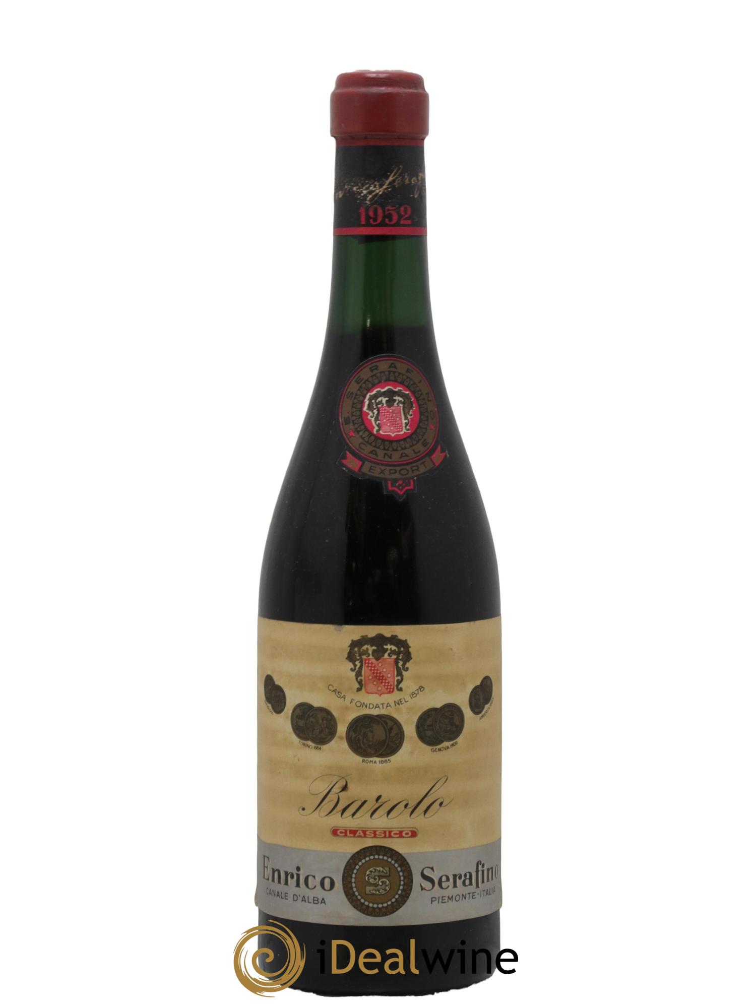 Barolo Serafino 1952 - Lot of 1 bottle - 0