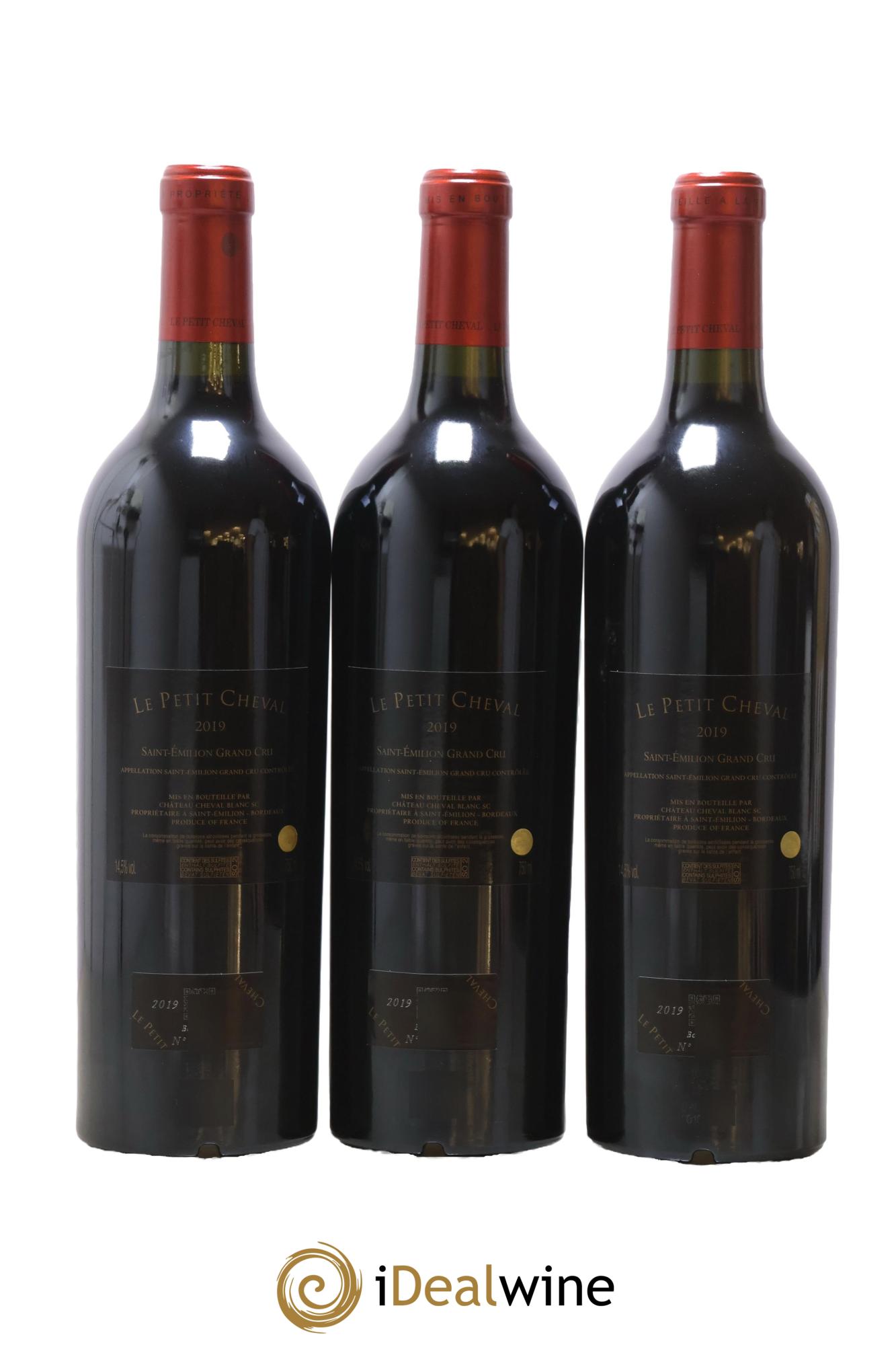 Le Petit Cheval Second Vin 2019 - Lot de 3 bouteilles - 1