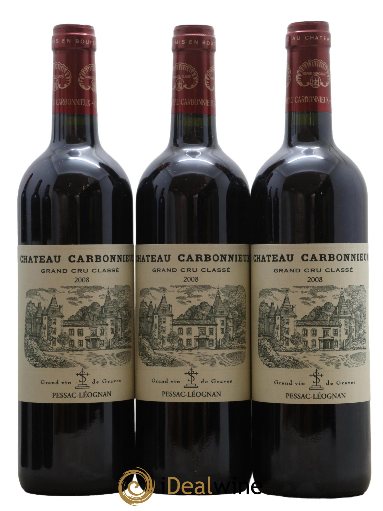 Château Carbonnieux Cru Classé de Graves 2008 - Lot de 6 bouteilles - 2