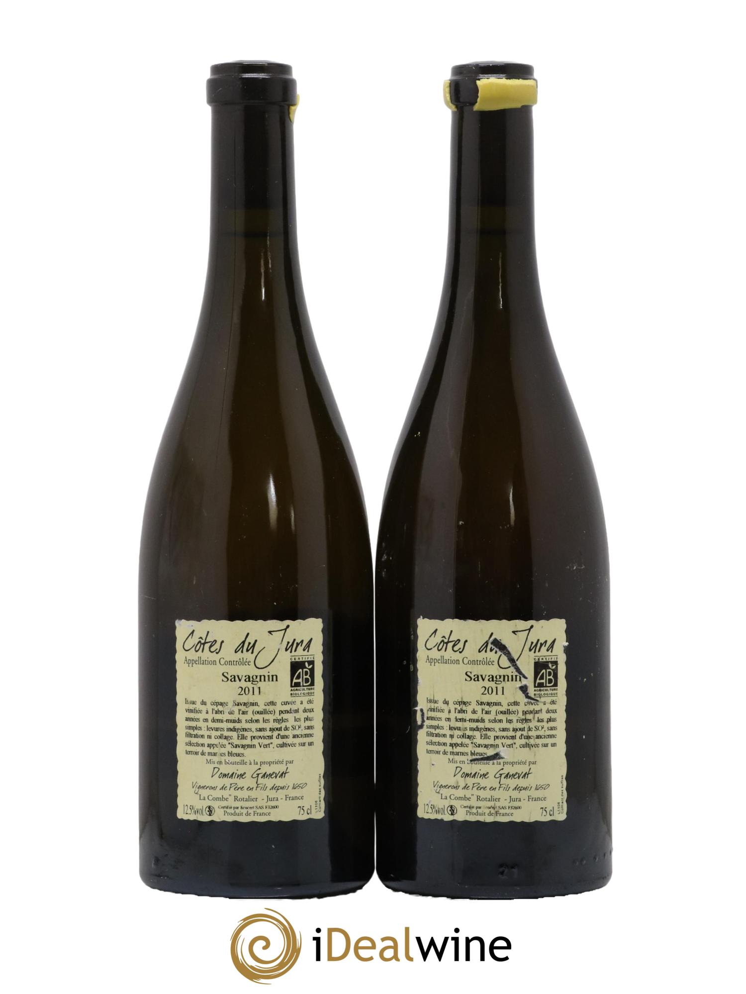Côtes du Jura Les Chalasses Marnes Bleues Jean-François Ganevat (Domaine) 2011 - Lot de 2 bouteilles - 1