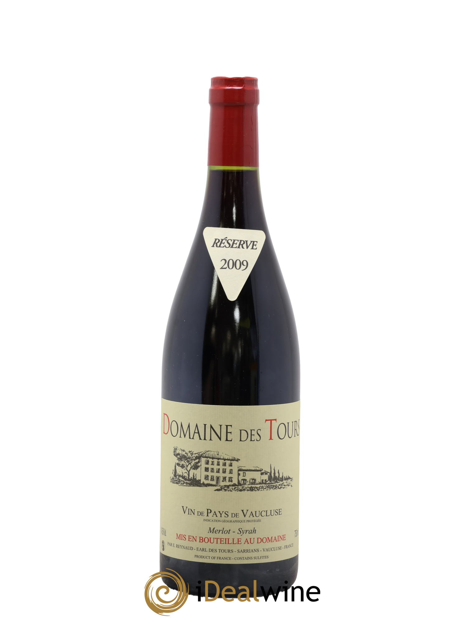 Vaucluse Domaine des Tours Merlot-Syrah Emmanuel Reynaud 2009 - Lot of 1 bottle - 0