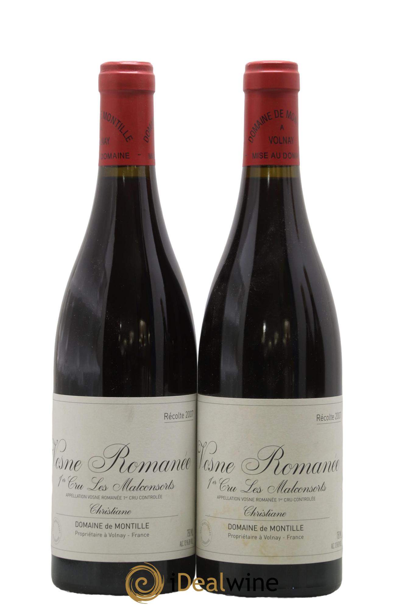 Vosne-Romanée 1er Cru Les Malconsorts - Cuvée Christiane De Montille (Domaine) 2007 - Lot de 2 bouteilles - 0