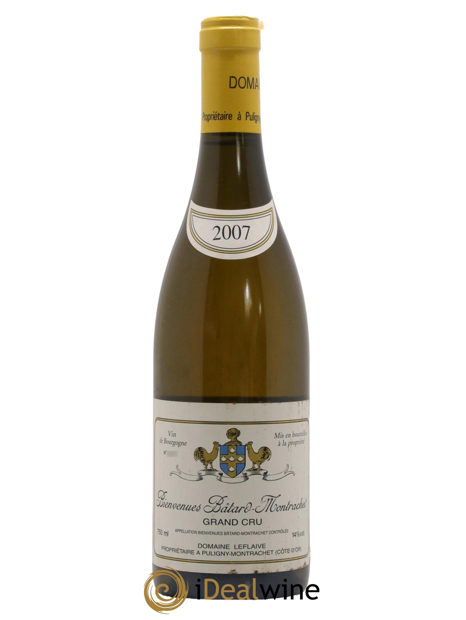 Bienvenues-Bâtard-Montrachet Grand Cru Leflaive (Domaine) 2007 - Lot de 1 bouteille - 0