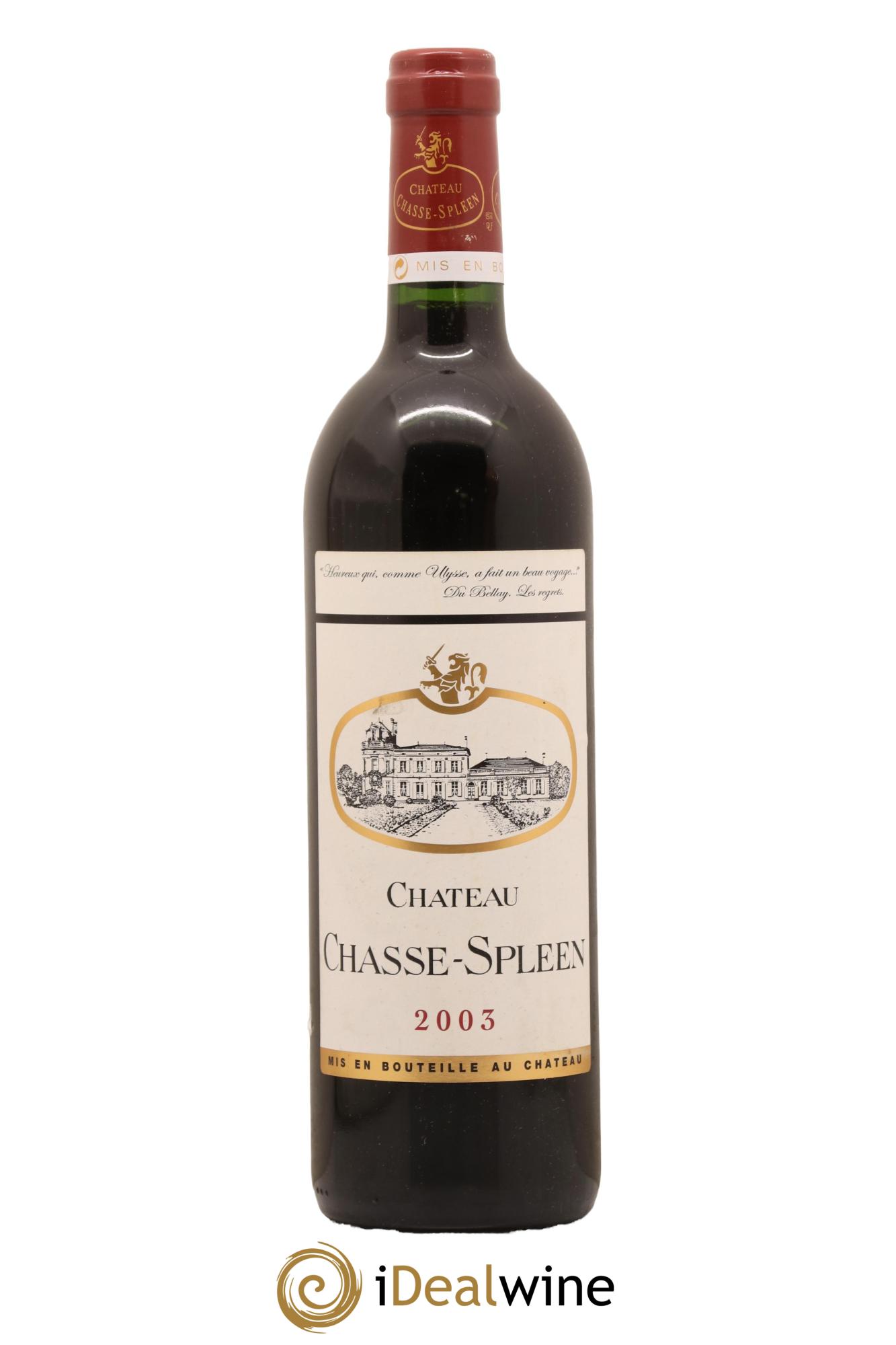Château Chasse Spleen 2003 - Lot de 1 bouteille - 0