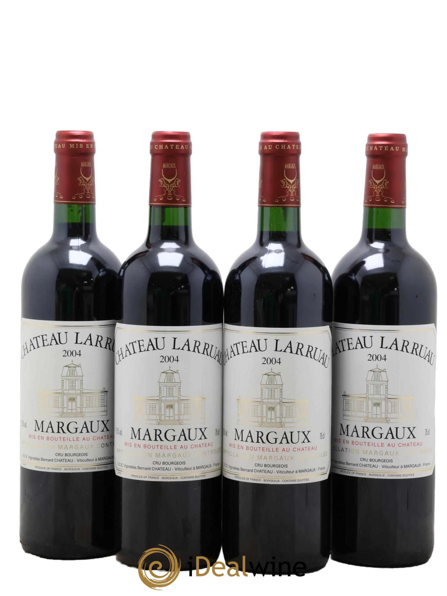 Château Larruau 2004 - Lotto di 4 bottiglie - 0