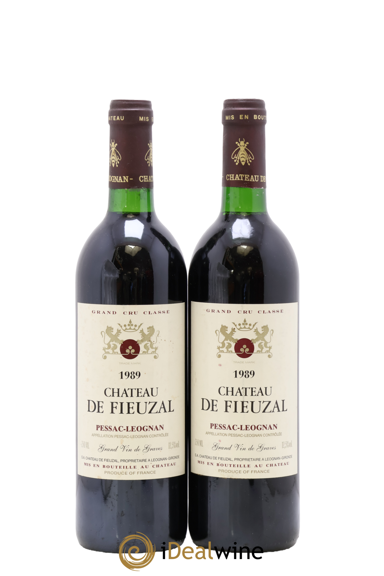 Château de Fieuzal Cru Classé de Graves 1989 - Lot de 2 bouteilles - 0
