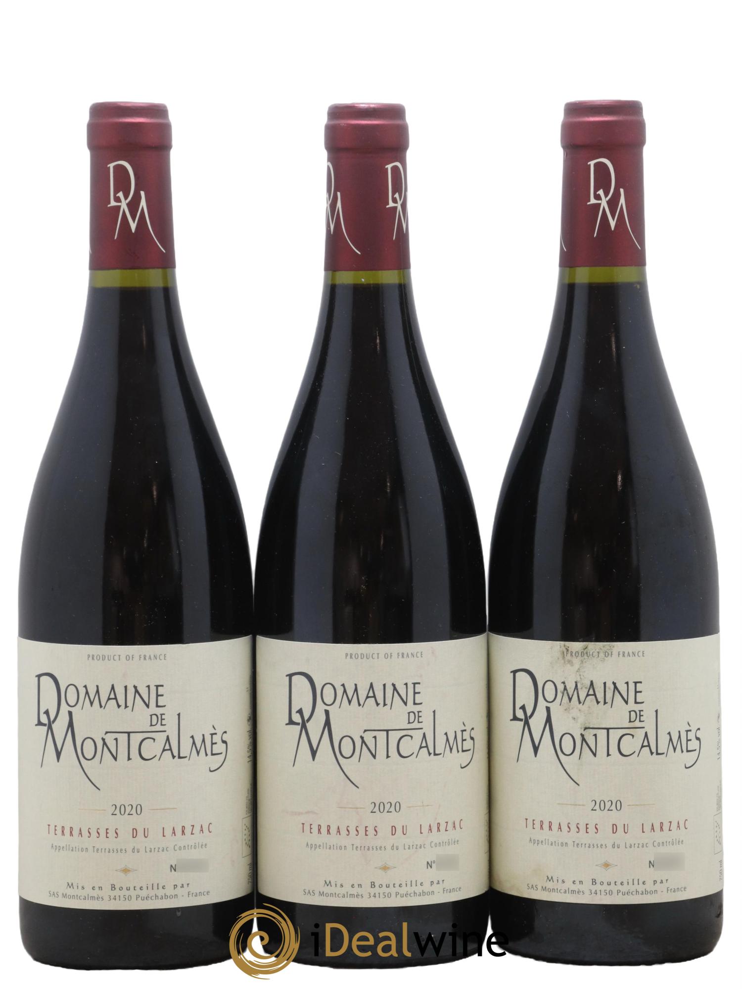 Terrasses du Larzac Domaine de Montcalmès Frédéric Pourtalié 2020 - Lot de 3 bouteilles - 0