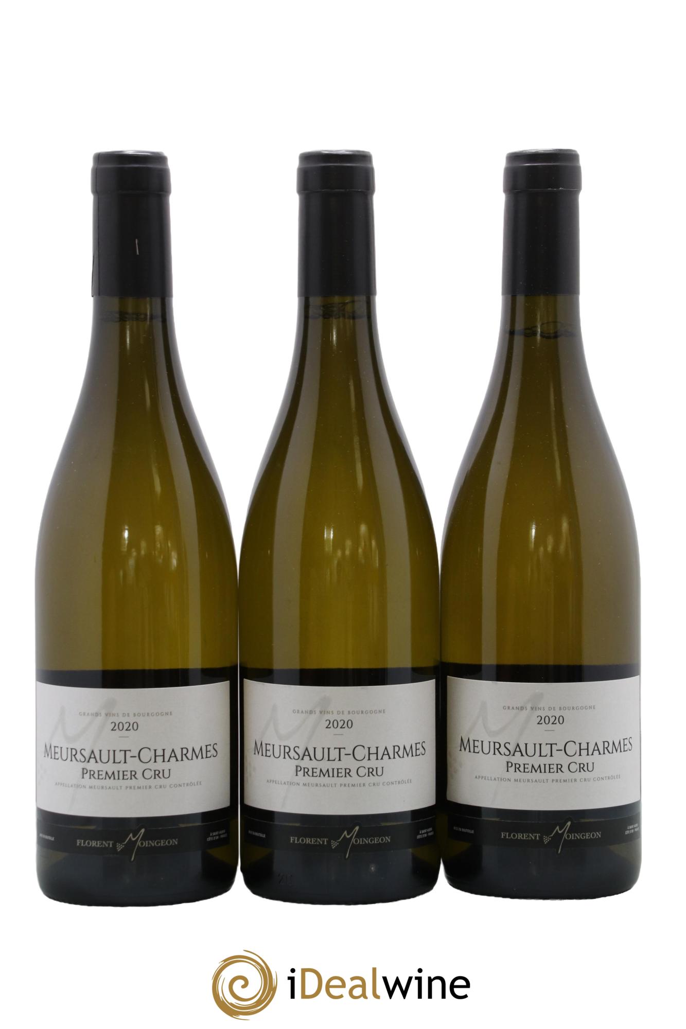 Meursault 1er Cru Charmes Florent Moingeon 2020 - Lot de 3 bouteilles - 0