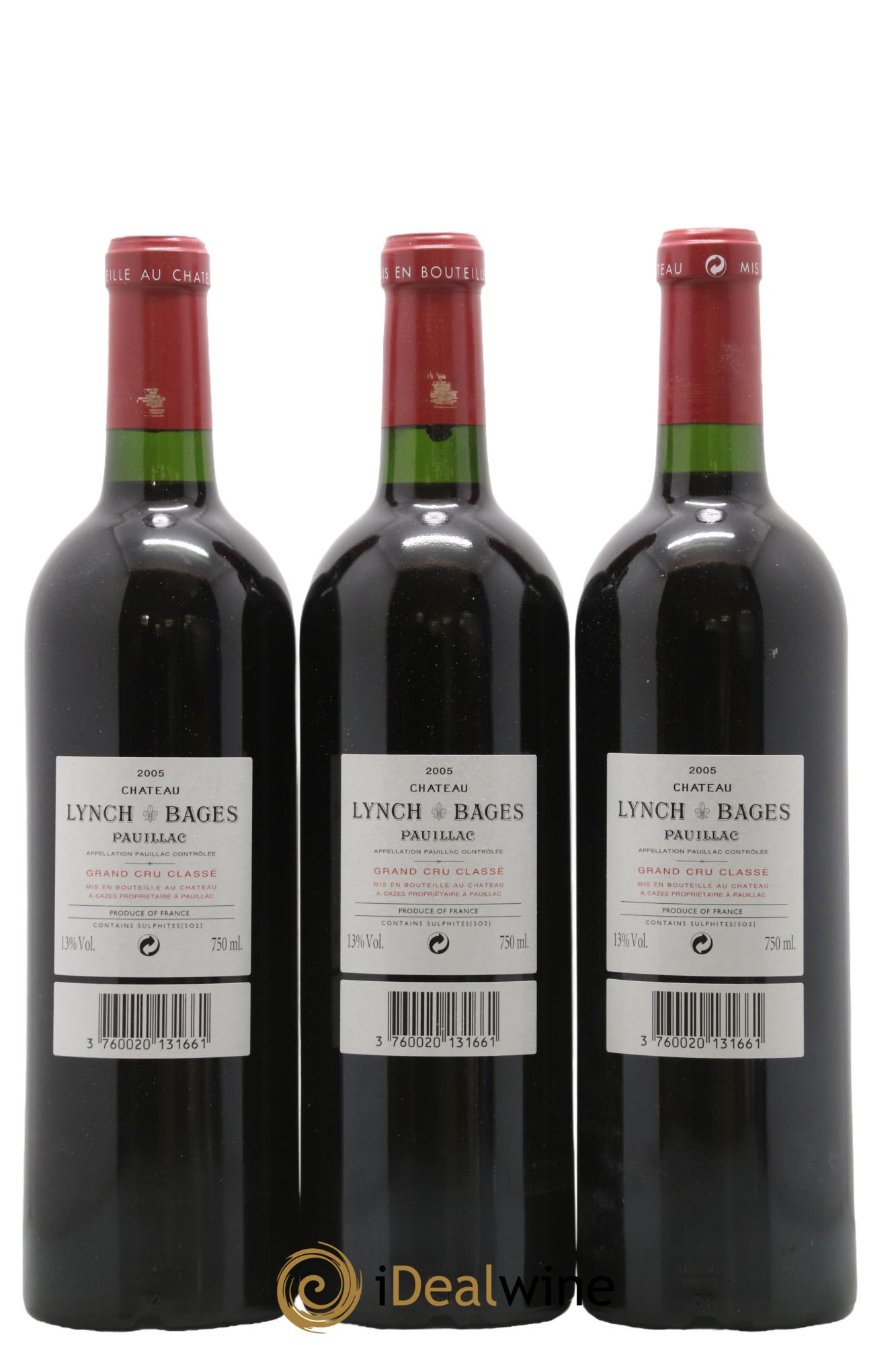 Château Lynch Bages 5ème Grand Cru Classé 2005 - Posten von 12 Flaschen - 8