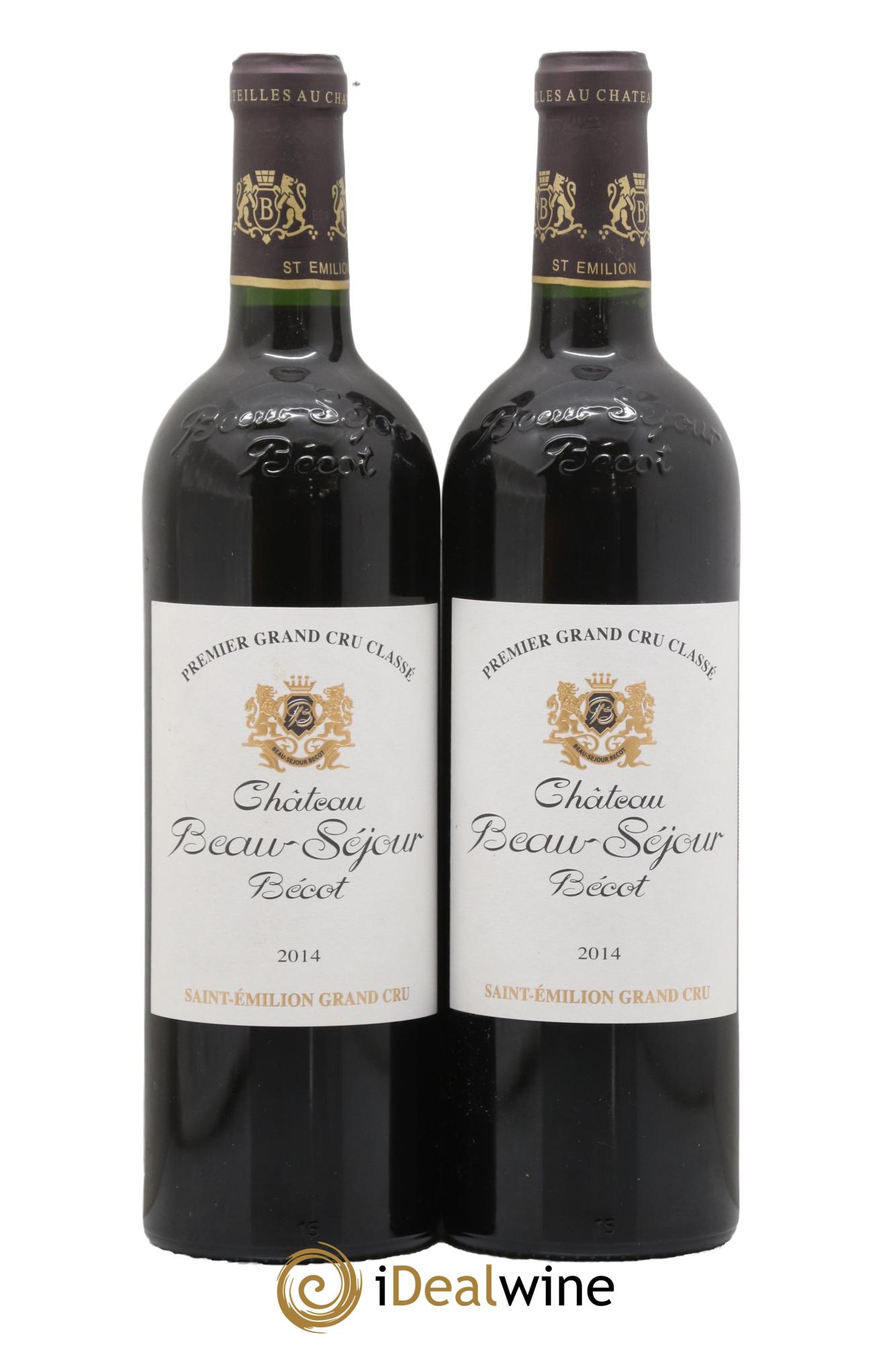 Château Beau-Séjour Bécot 1er Grand Cru Classé B 2014 - Posten von 2 Flaschen - 0