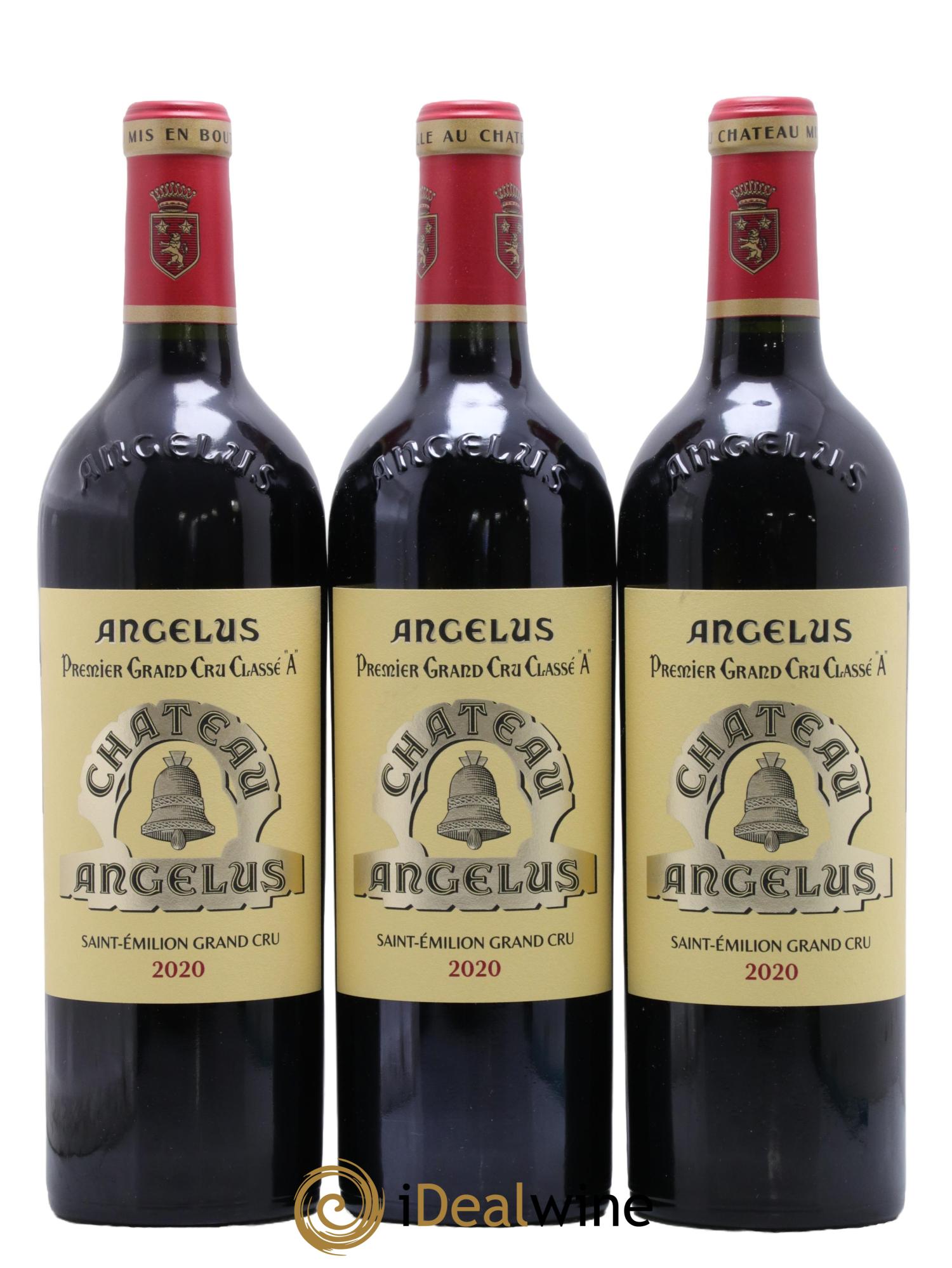 Château Angélus 1er Grand Cru Classé A 2020 - Lot of 3 bottles - 0