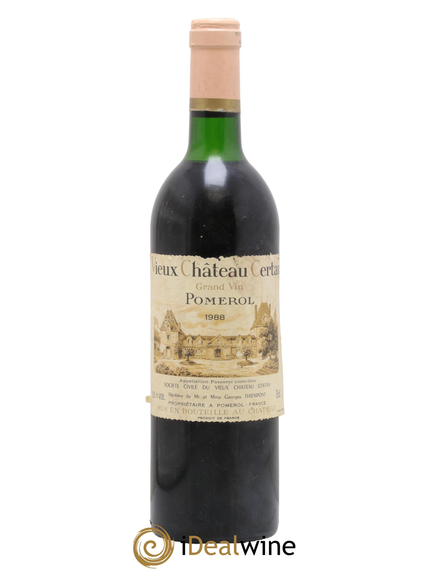 Vieux Château Certan 1988 - Posten von 1 Flasche - 0