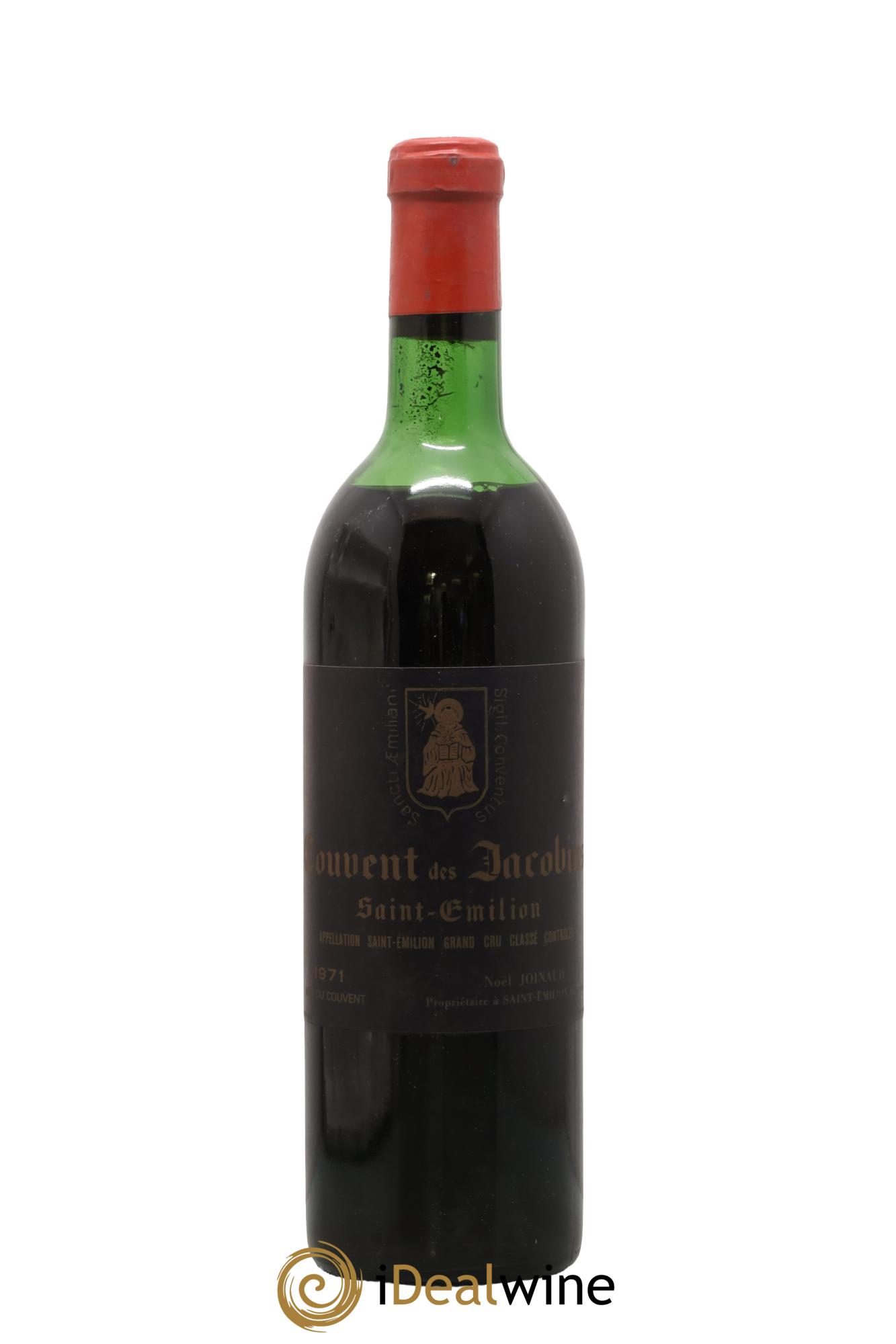 Château Clos des Jacobins Grand Cru Classé 1971 - Lot de 1 bouteille - 0