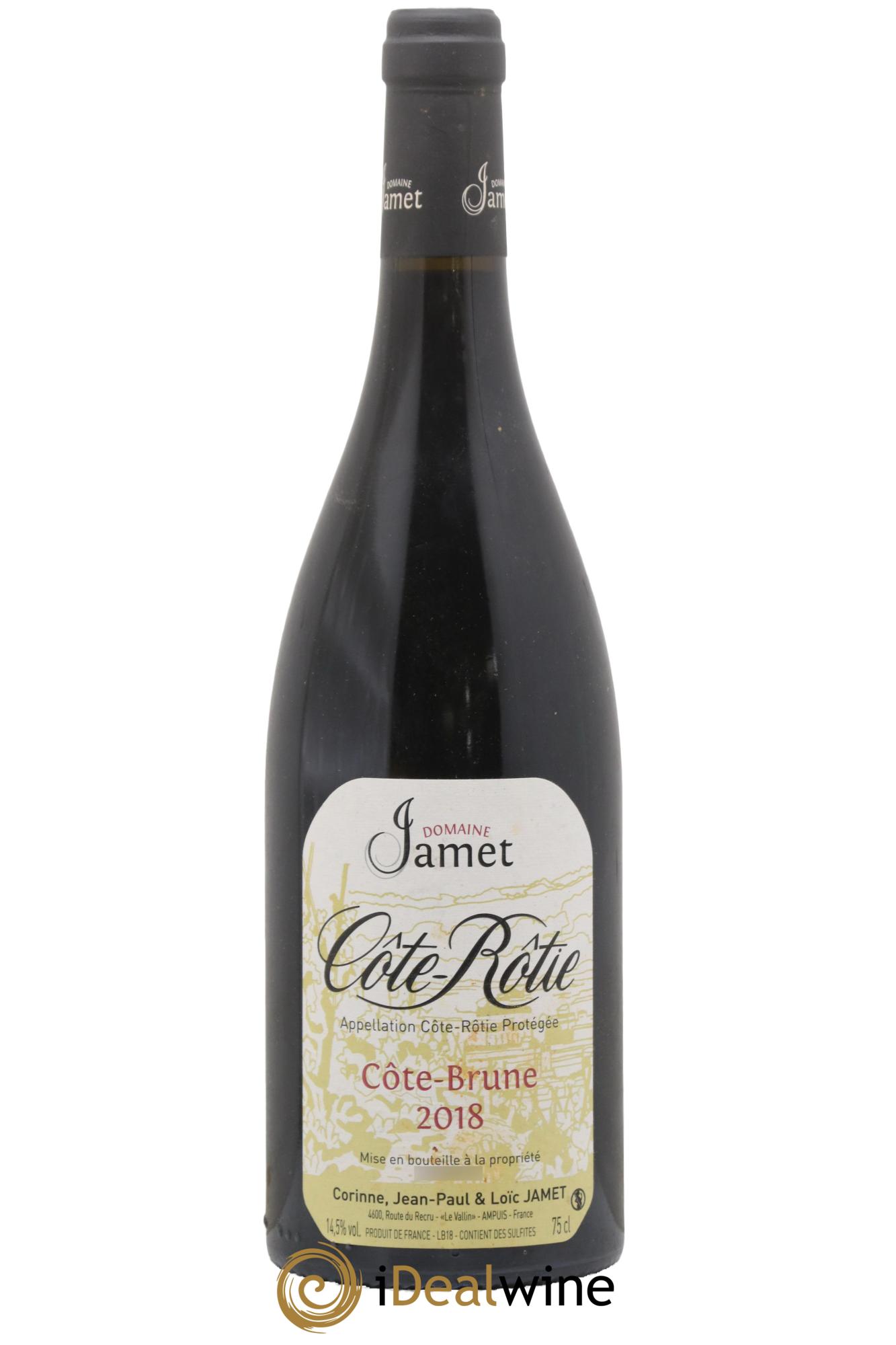 Côte-Rôtie Côte Brune Jamet (Domaine) 2018 - Lot de 1 bouteille - 0