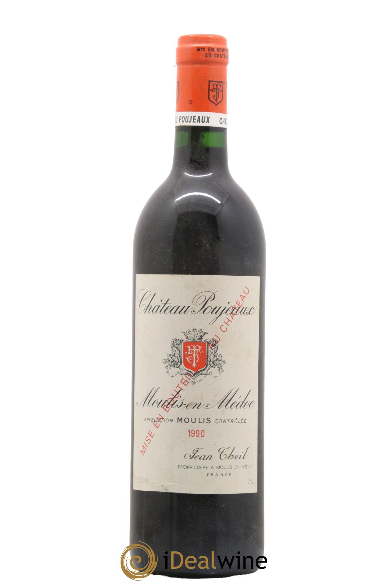 Château Poujeaux 1990 - Lot de 1 bouteille - 0
