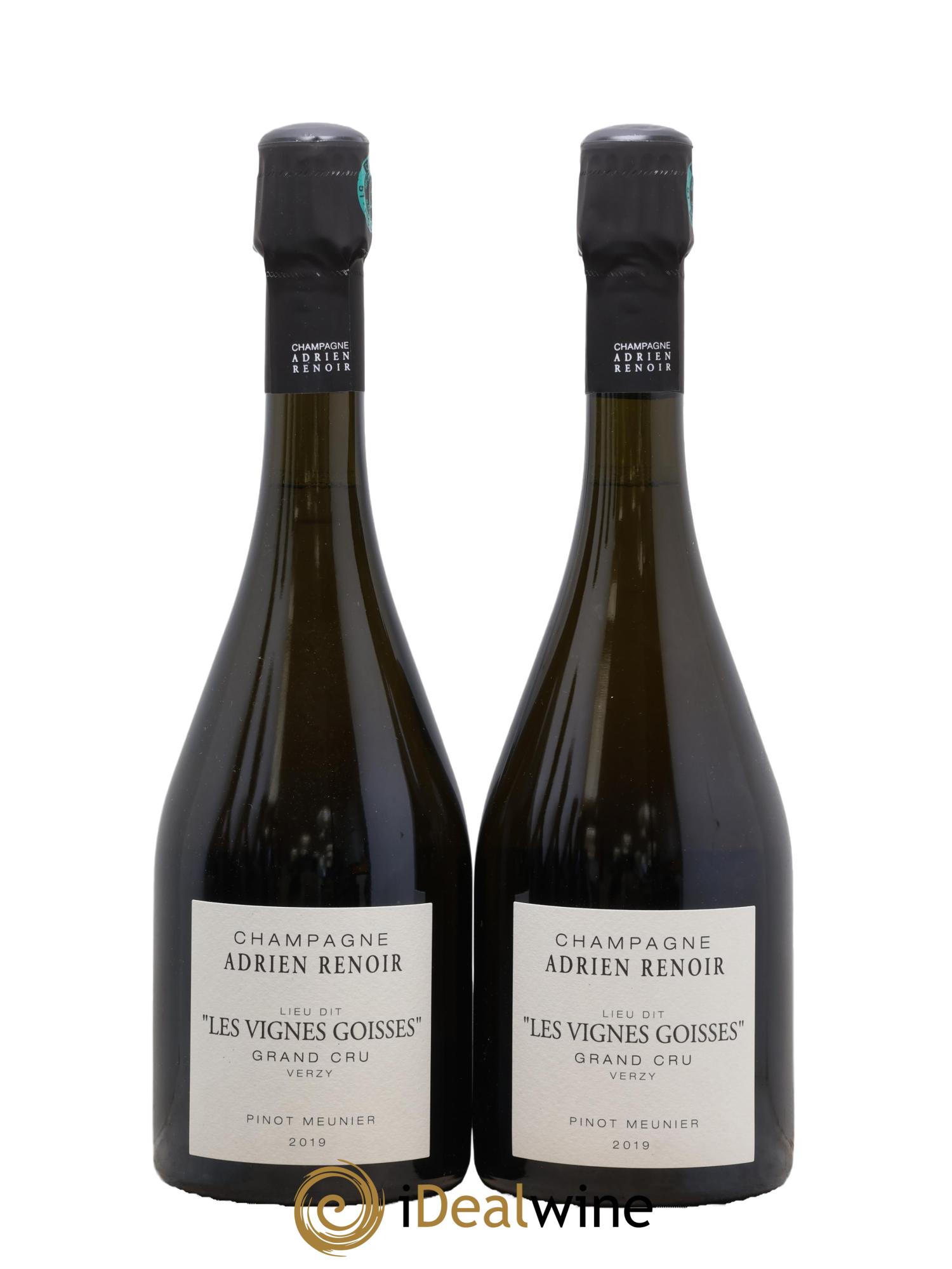 Grand Cru Les Vignes Goisses Pinot Meunier Adrien Renoir Les Vignes Goisses Adrien Renoir 2019 - Lot de 2 bouteilles - 0