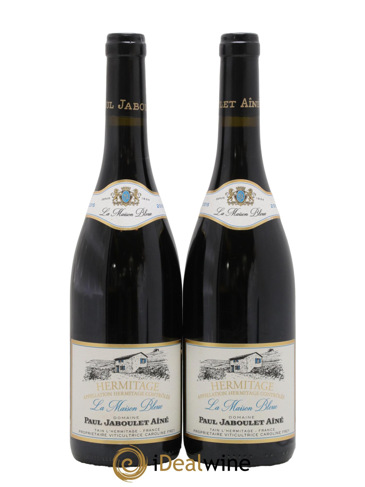 Hermitage La Maison Bleue Paul Jaboulet Ainé 2015 - Lot of 2 bottles - 0