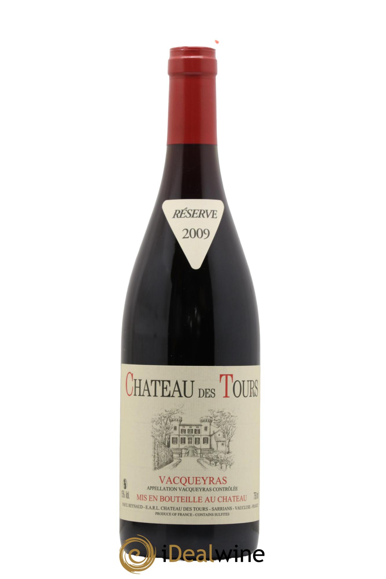 Vacqueyras Château des Tours Emmanuel Reynaud 2009 - Lot de 1 bouteille - 0