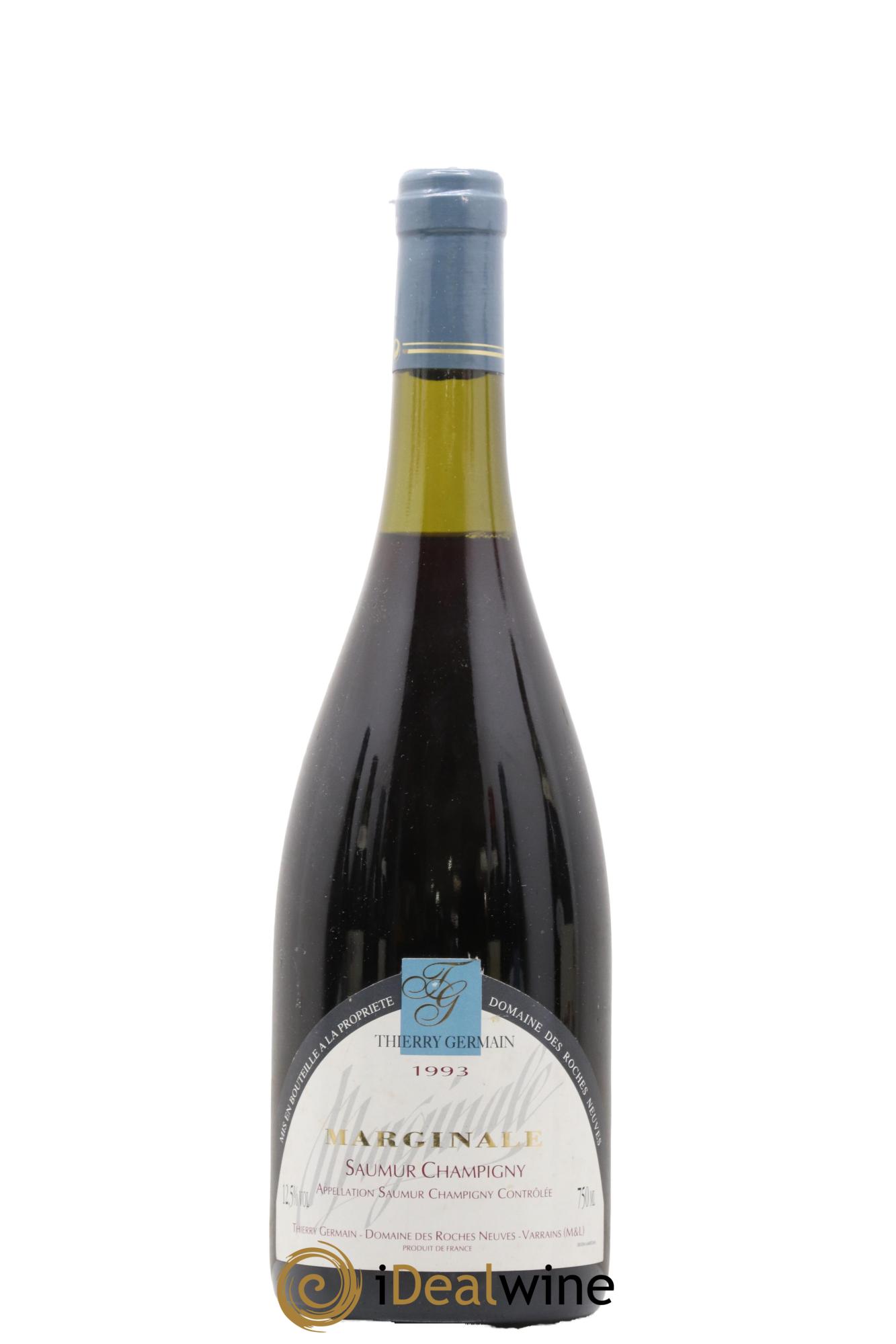 Saumur-Champigny La Marginale Domaine des Roches Neuves - Thierry Germain 1993 - Lot de 1 bouteille - 0