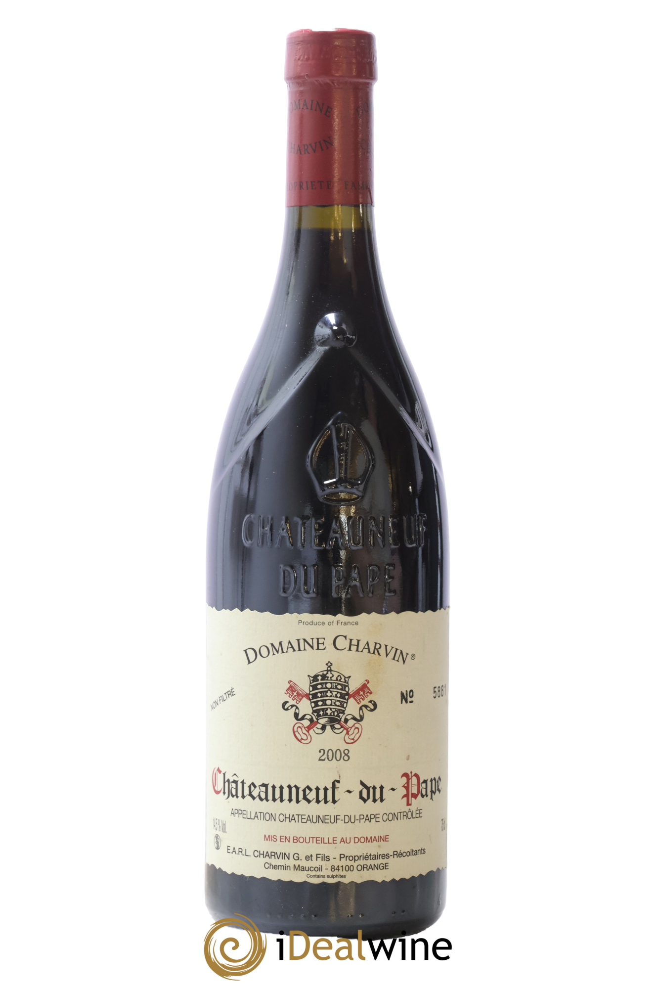 Châteauneuf-du-Pape Charvin (Domaine) 2008 - Lot de 1 bouteille - 0