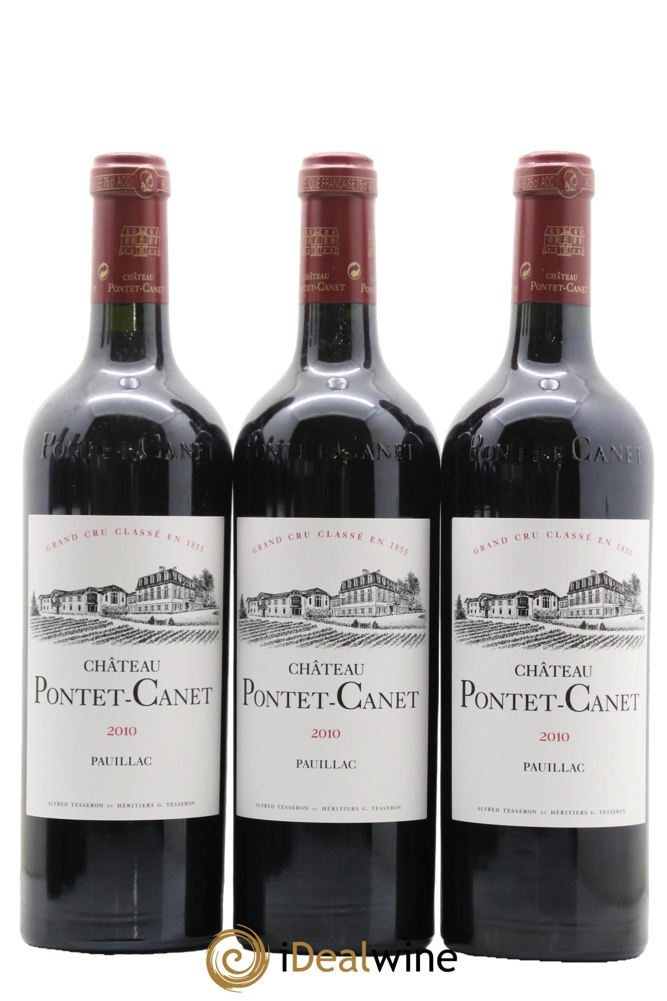 Château Pontet Canet 5ème Grand Cru Classé 2010 - Lot de 6 bouteilles - 1