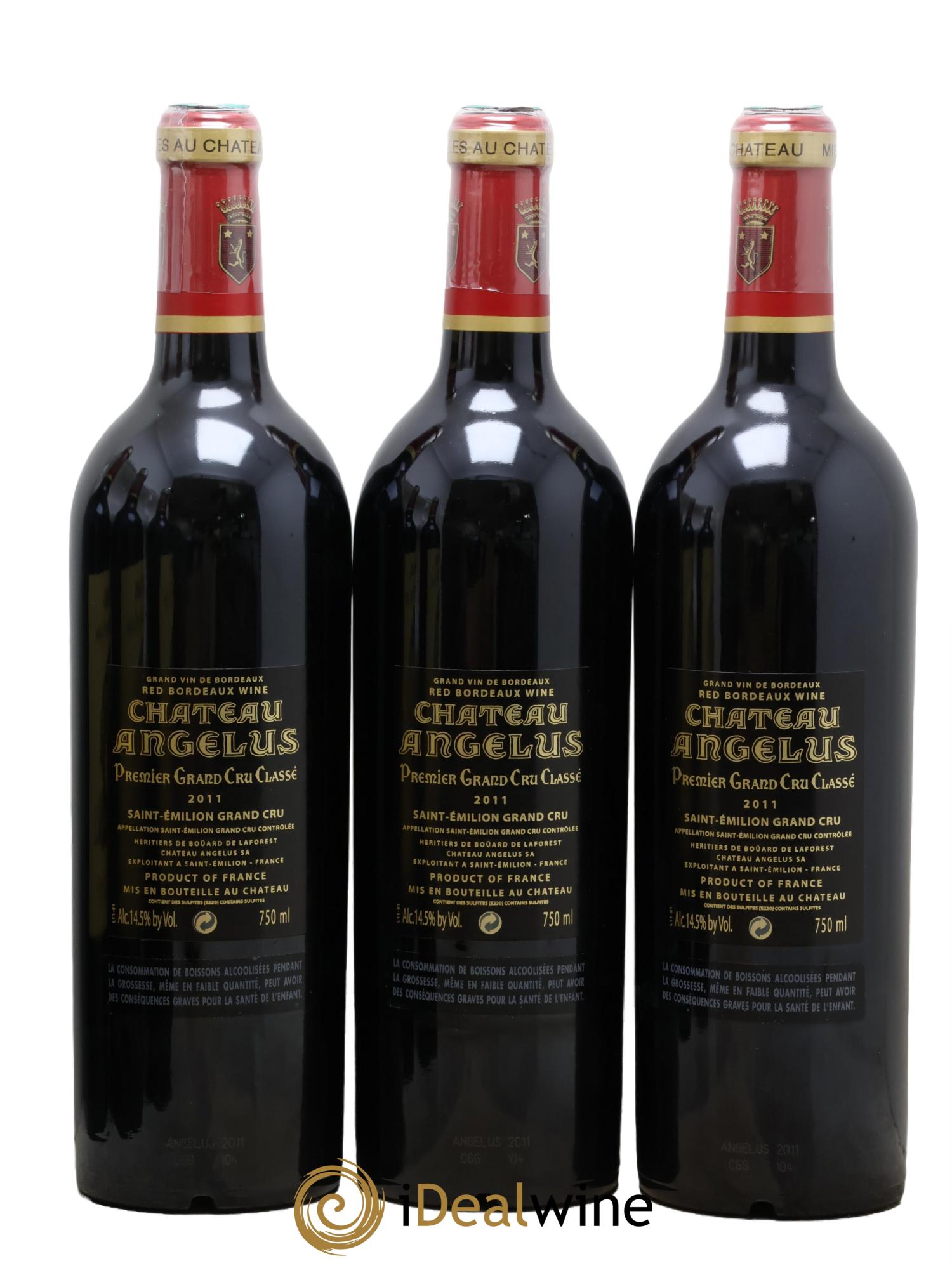 Château Angélus 1er Grand Cru Classé A 2011 - Lot of 6 bottles - 4