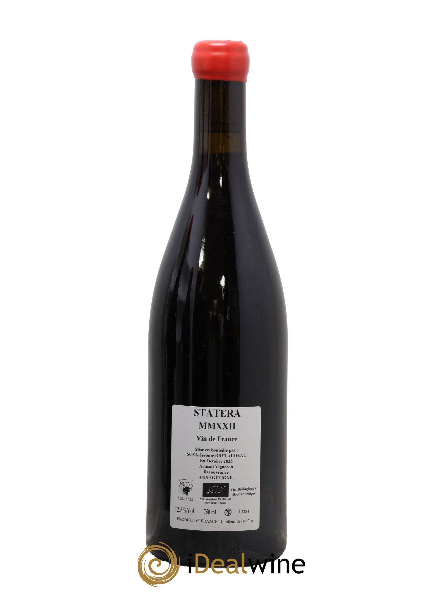 Vin de France Statera Jérôme Bretaudeau - Domaine de Bellevue 2022 - Lot de 1 bouteille - 1