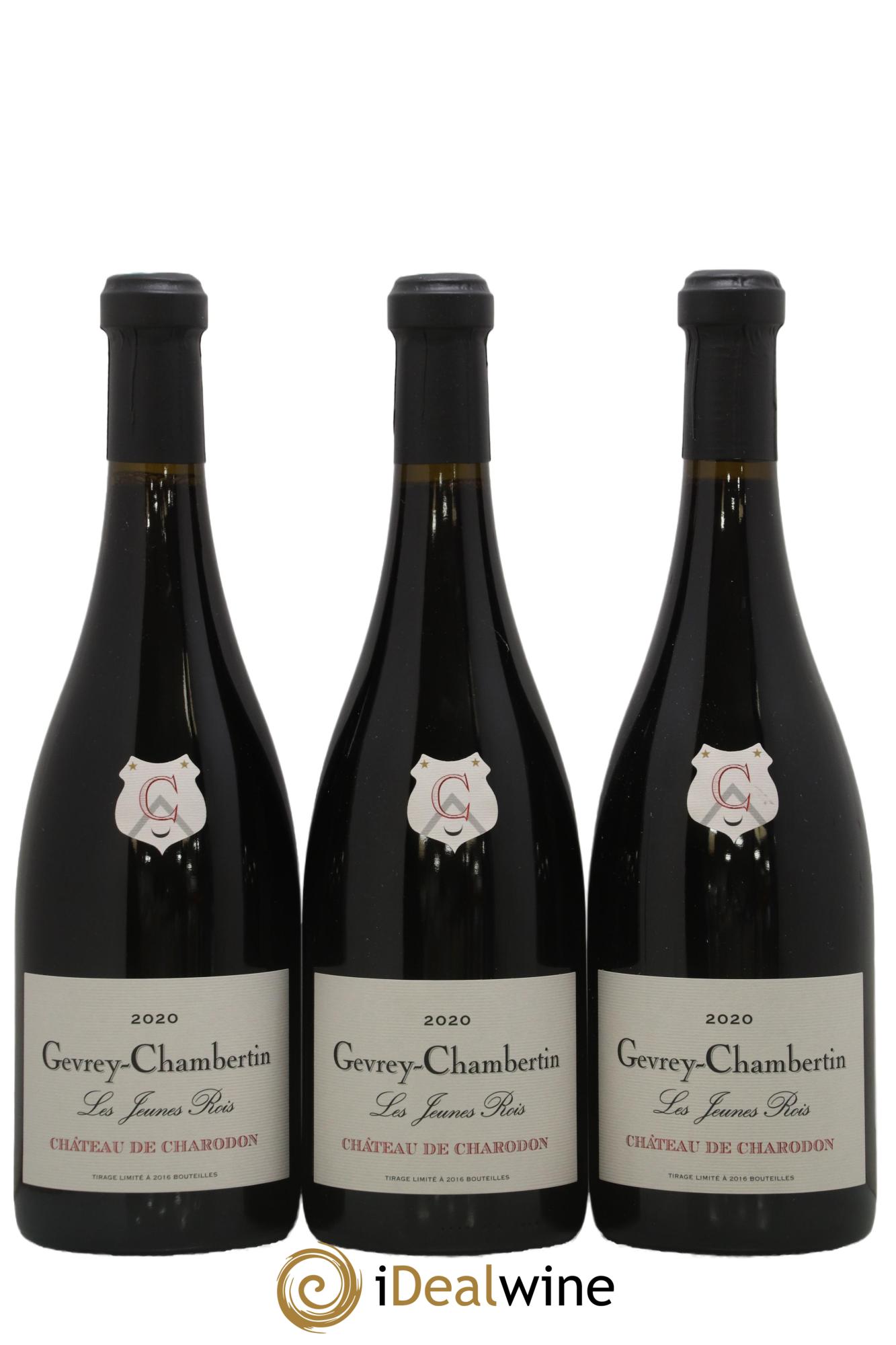 Gevrey-Chambertin Les Jeunes Rois Château Charodon 2020 - Lot de 3 bouteilles - 0