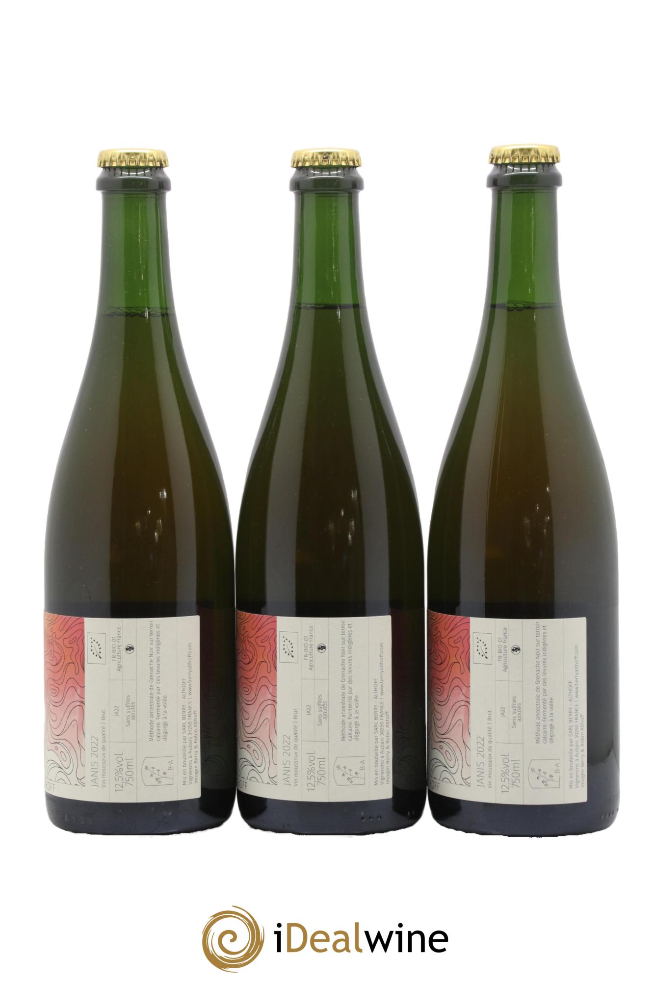 Vin de France Janis Berry-Althoff 2022 - Lot of 3 bottles - 1