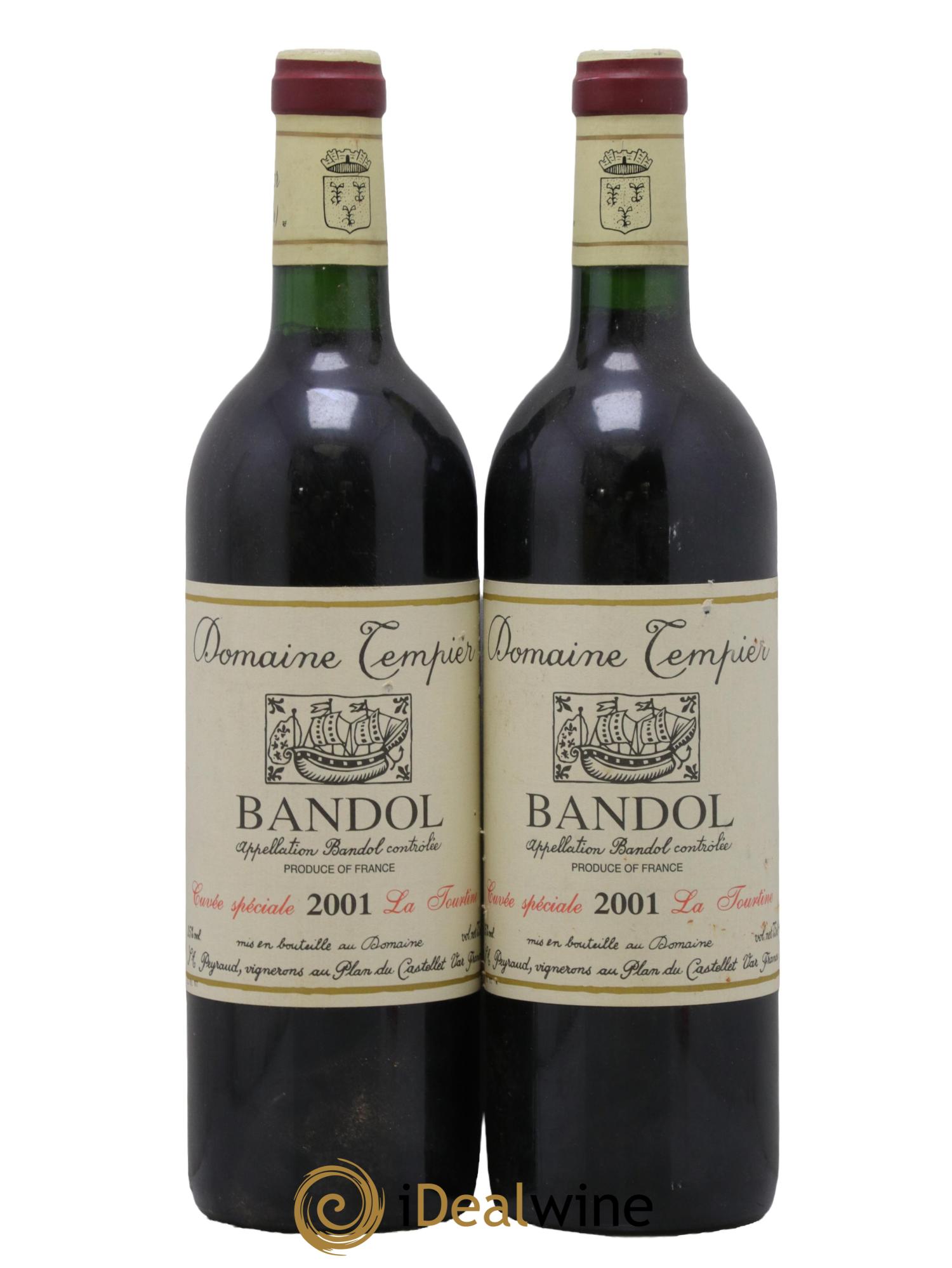 Bandol Domaine Tempier La Tourtine Famille Peyraud 2001 - Lot of 2 bottles - 0