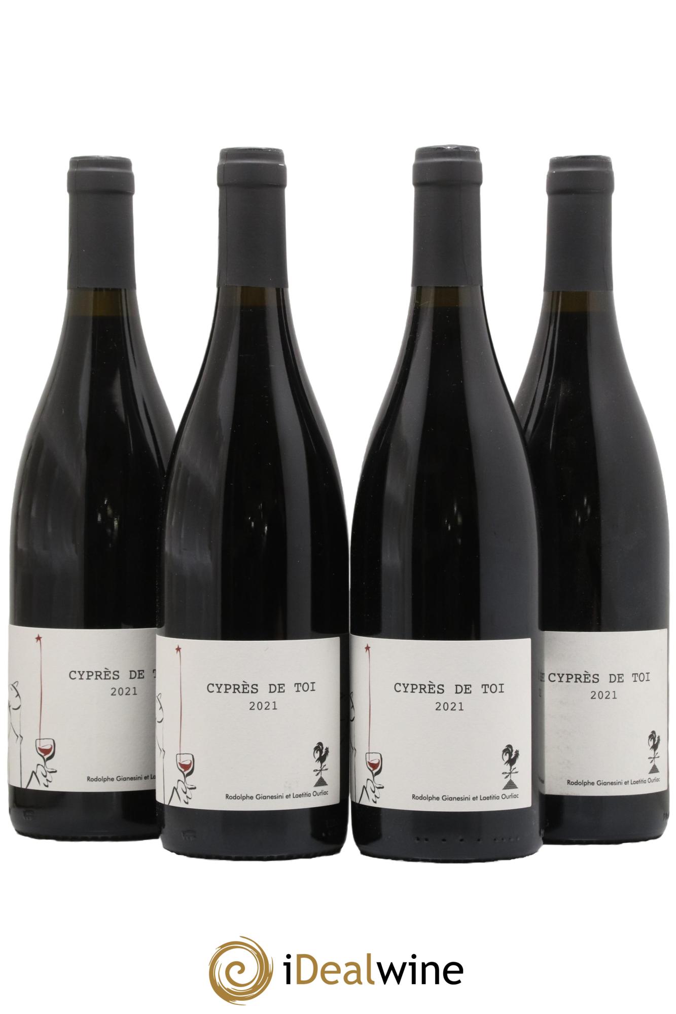 Vin de France Cyprès de Toi Domaine Fond Cyprès 2021 - Lot de 4 bouteilles - 0