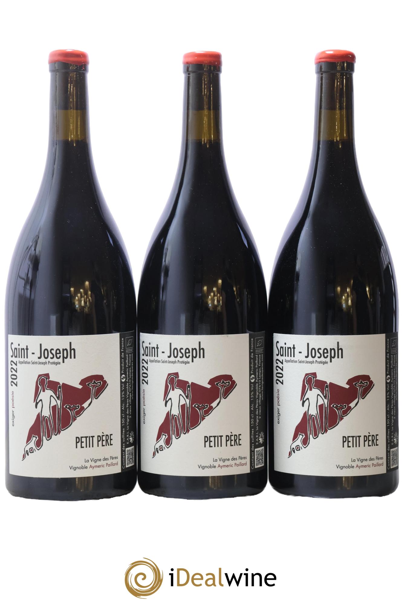 Saint-Joseph Petit Père La Vigne des Pères 2022 - Lot de 3 magnums - 0