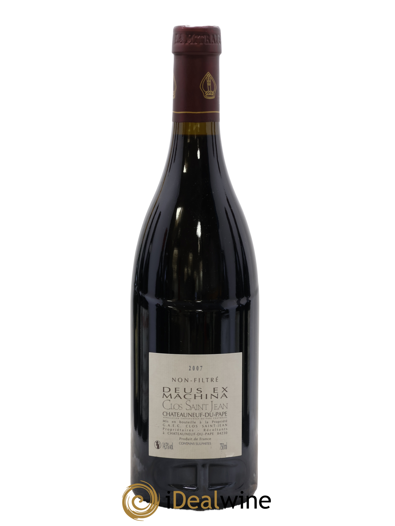 Châteauneuf-du-Pape Clos Saint-Jean Deus Ex Machina Pascal et Vincent Maurel 2007 - Lotto di 1 bottiglia - 1
