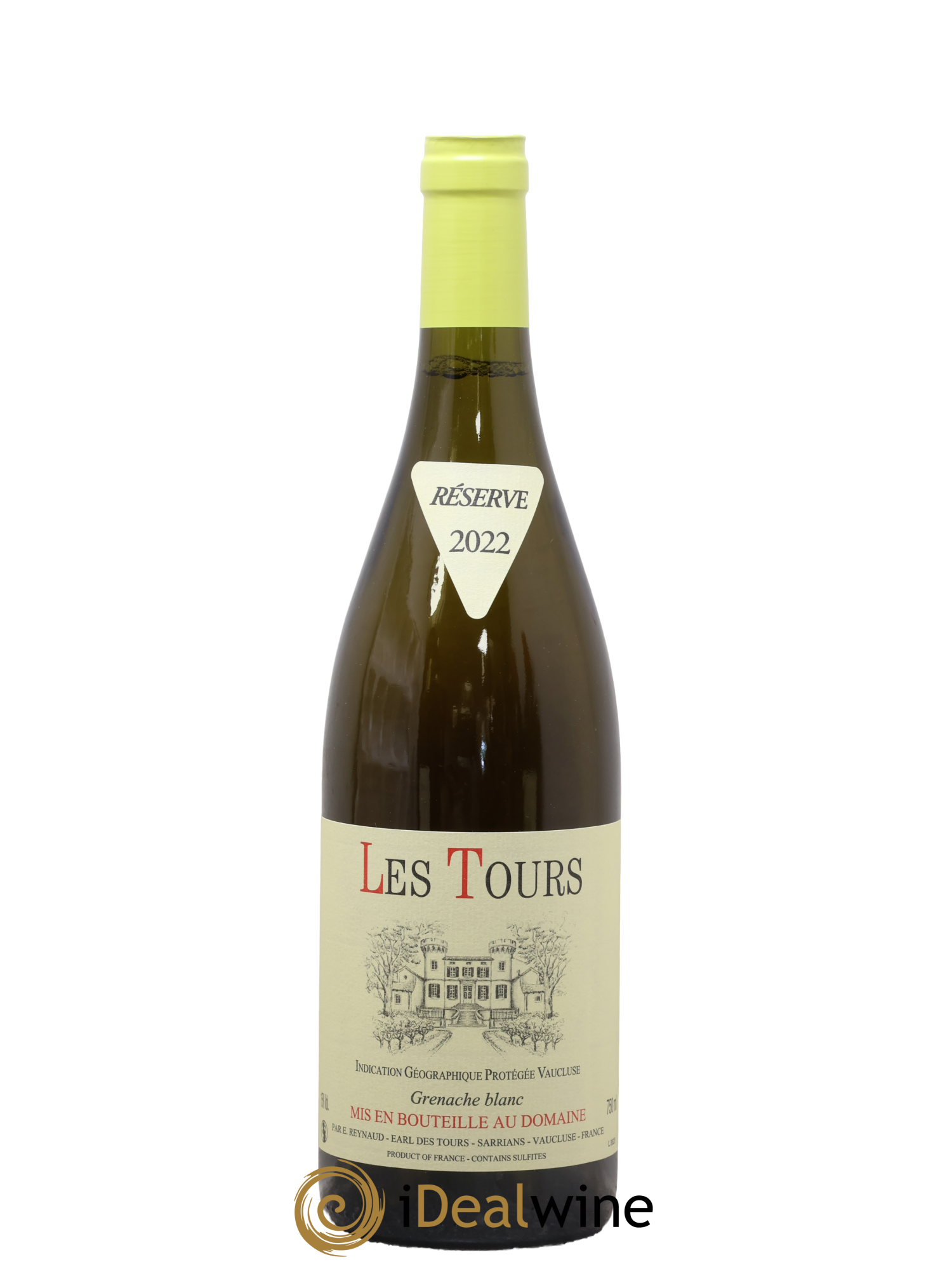 Vaucluse (Vin de Pays de Vaucluse) Les Tours Grenache Blanc Emmanuel Reynaud 2022 - Lot de 1 bouteille - 0