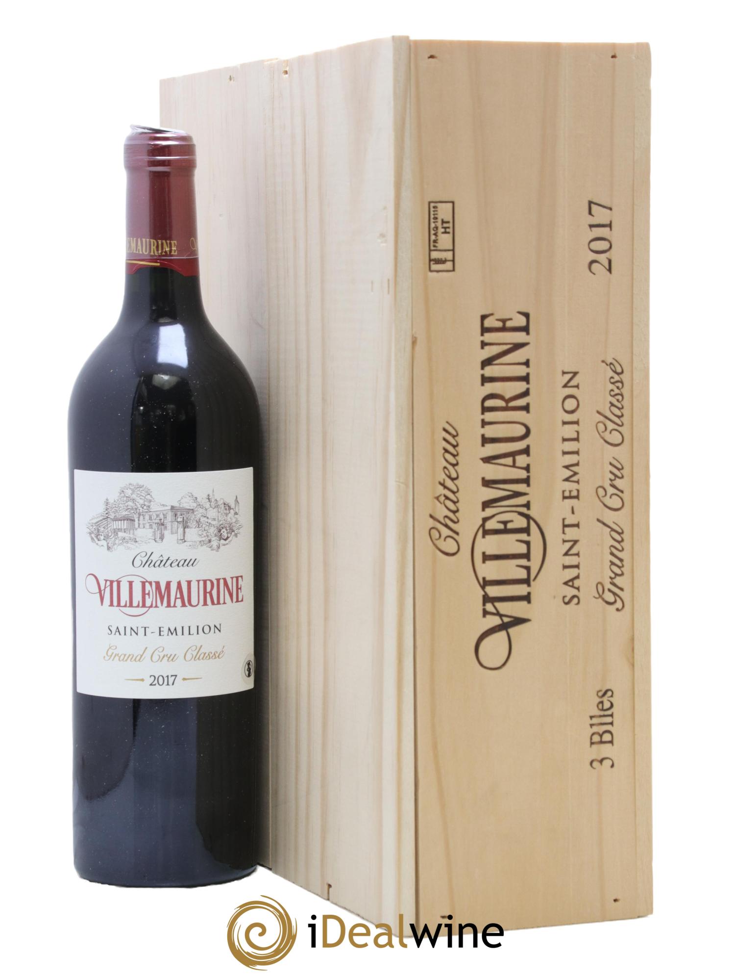 Château Villemaurine Grand Cru Classé 2017 - Lot of 3 bottles - 1