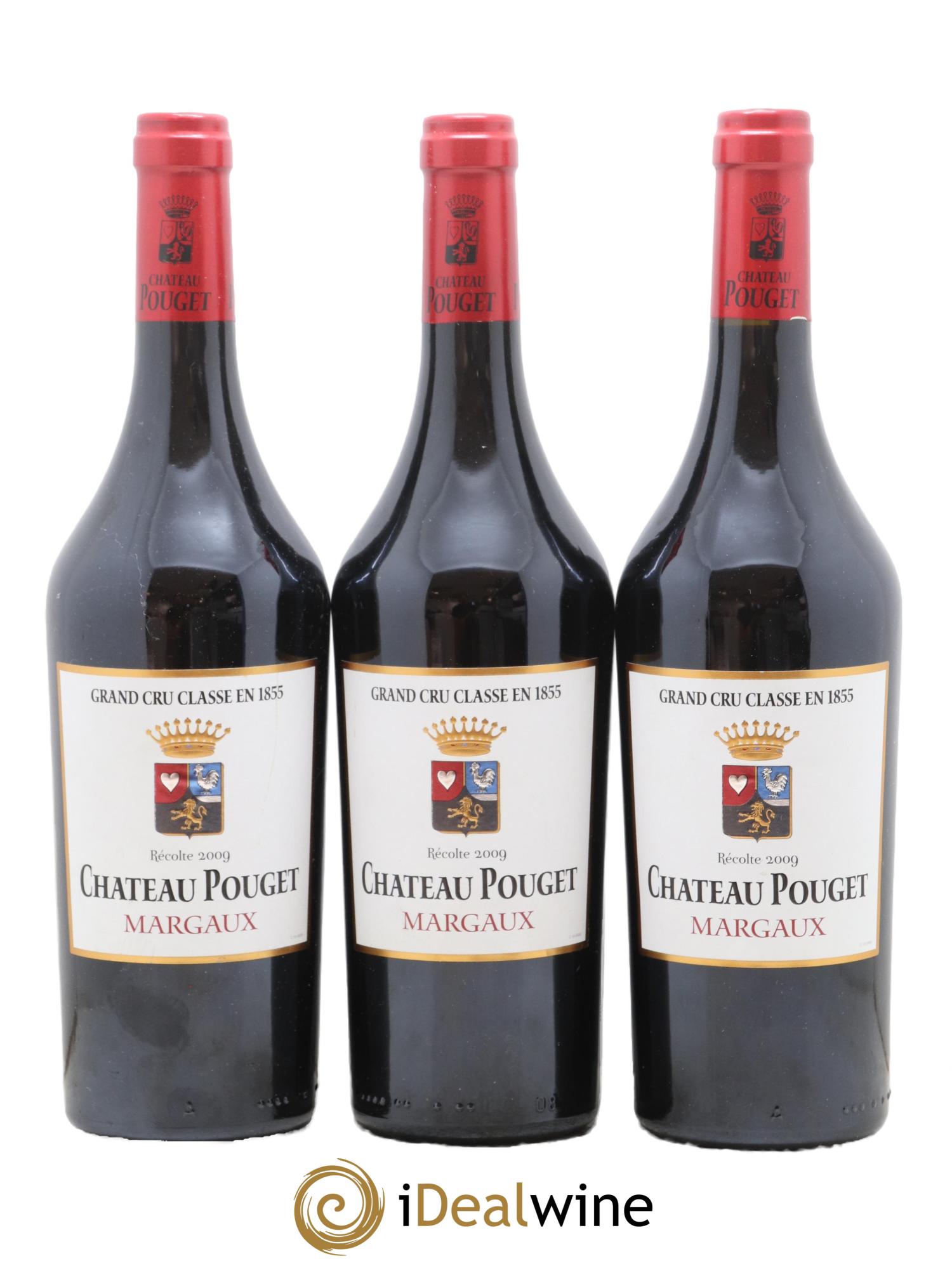 Château Pouget 4ème Grand Cru Classé 2009 - Lot de 3 bouteilles - 0