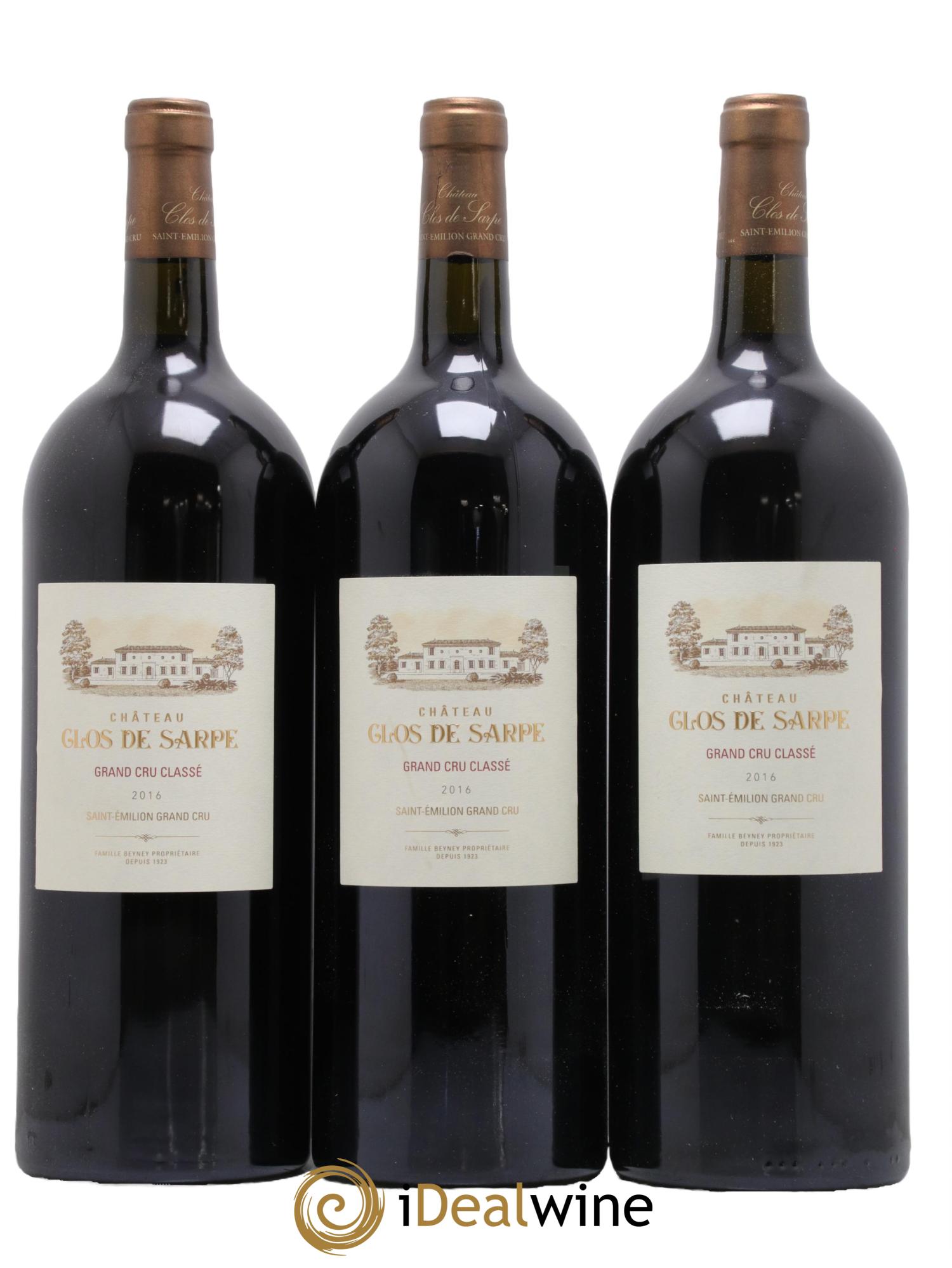Clos de Sarpe Grand Cru Classé 2016 - Lot de 3 magnums - 0