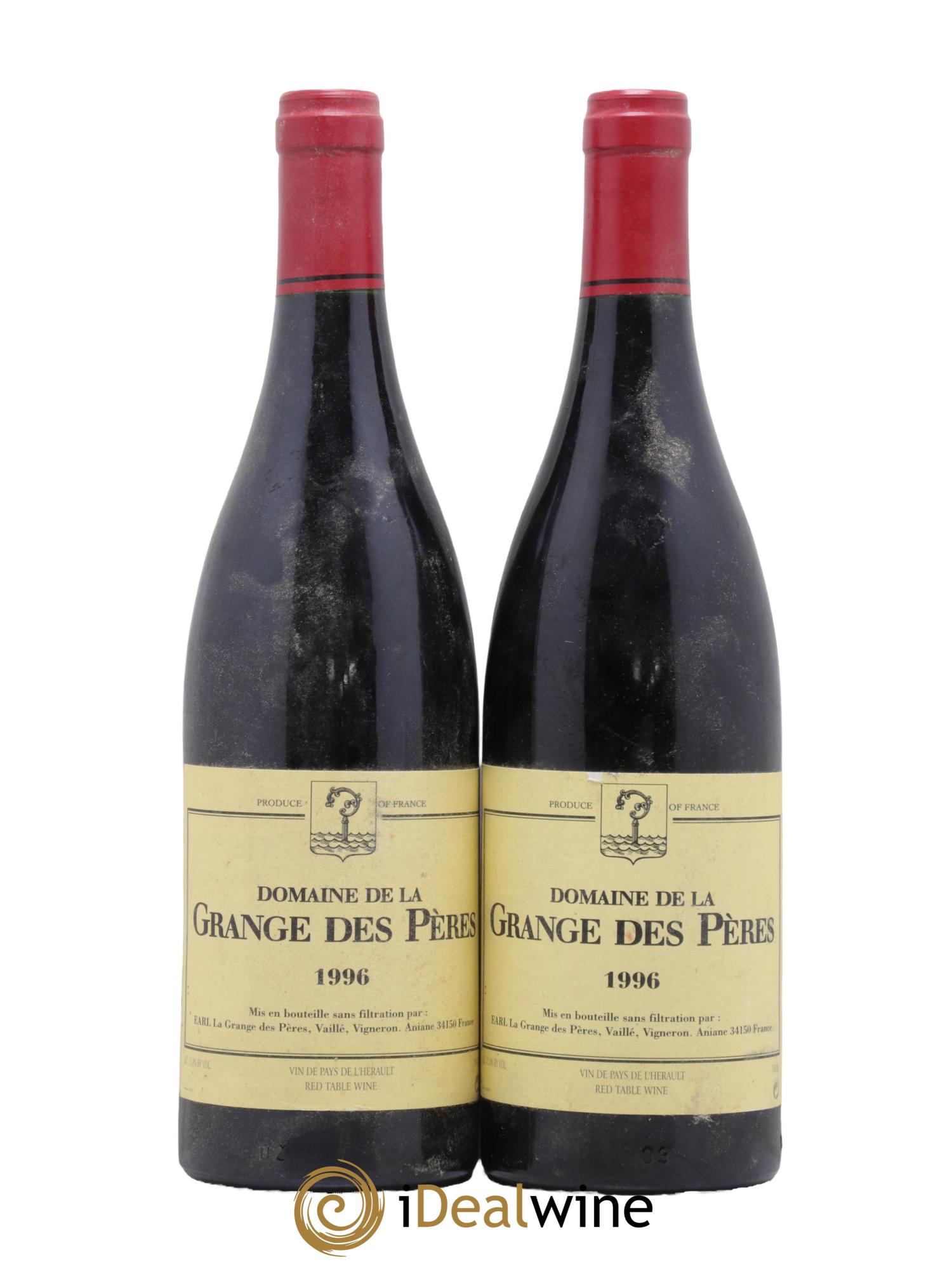 Pays d'Hérault Grange des Pères Laurent Vaillé 1996 - Lot de 2 bouteilles - 0