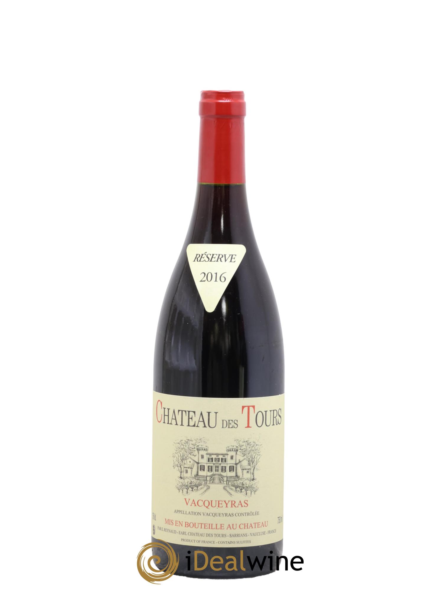 Vacqueyras Château des Tours Emmanuel Reynaud 2016 - Lot de 1 bouteille - 0