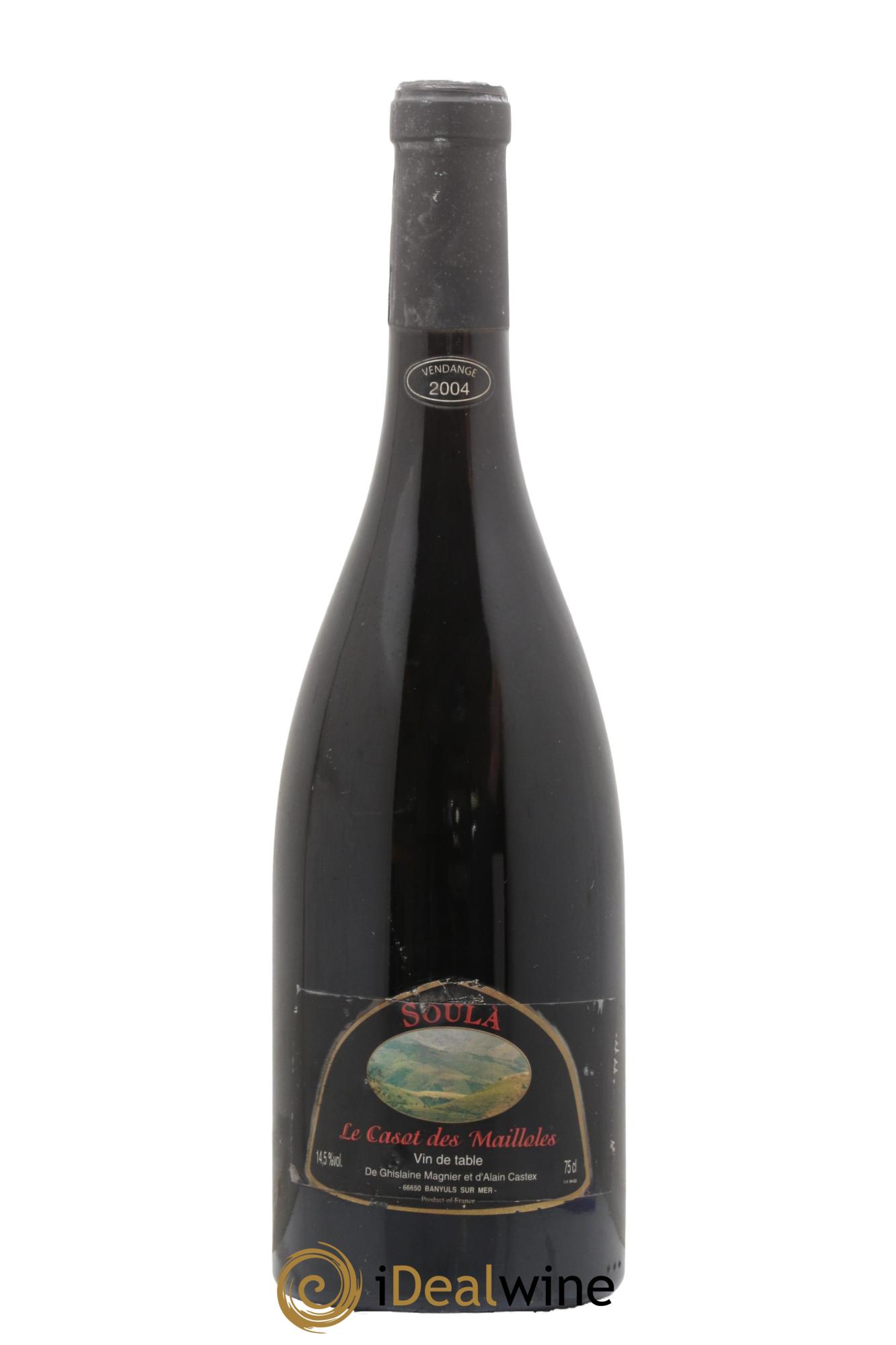 Vin de France Soula Le Casot des Mailloles 2004 - Lot de 1 bouteille - 0