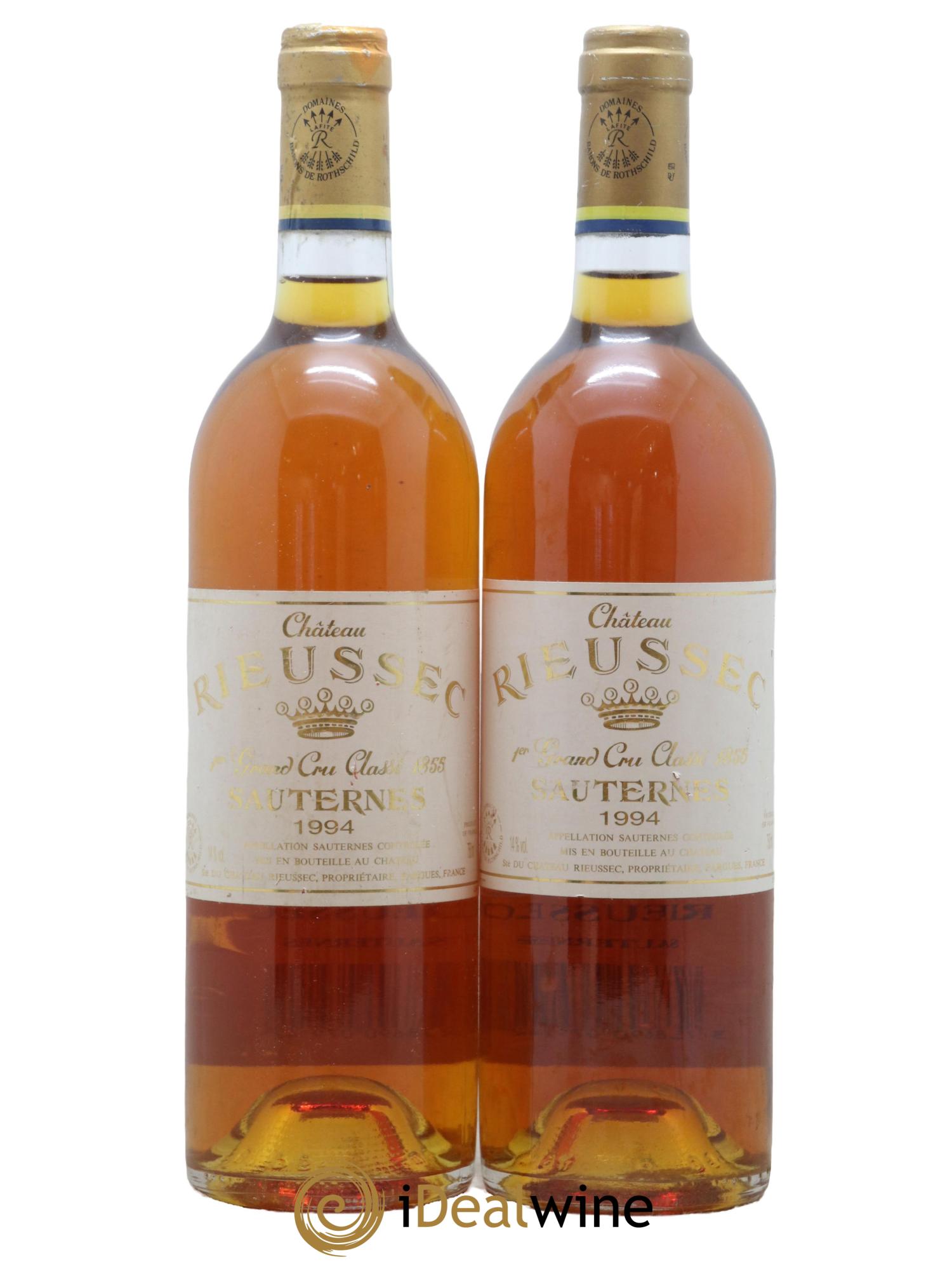 Château Rieussec 1er Grand Cru Classé 1994 - Lotto di 2 bottiglie - 0