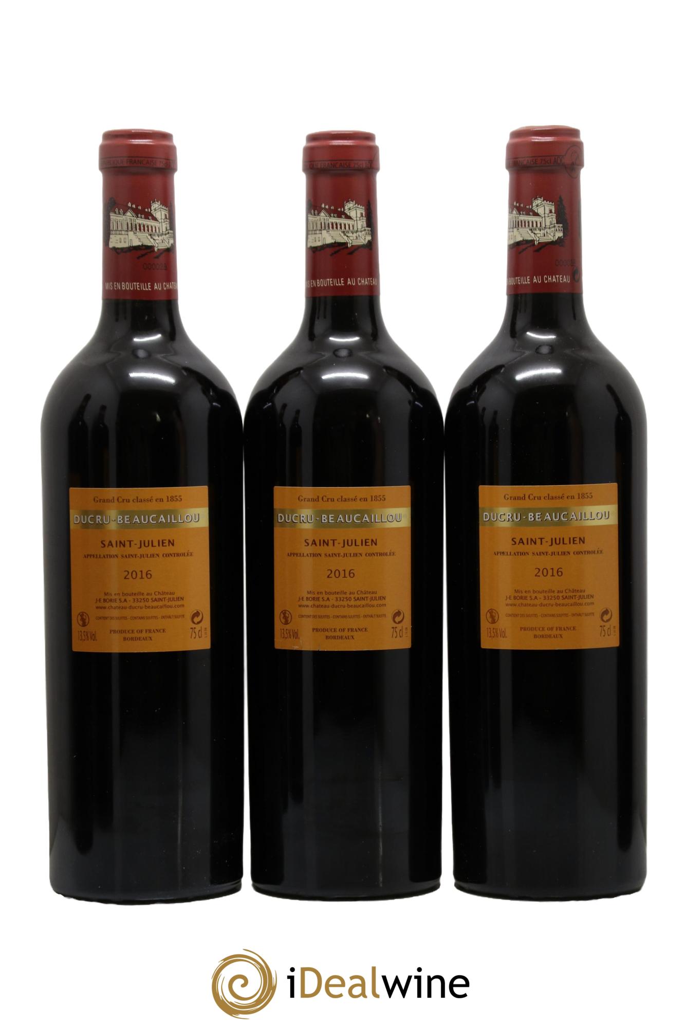 Château Ducru Beaucaillou 2ème Grand Cru Classé  2016 - Lot of 6 bottles - 4